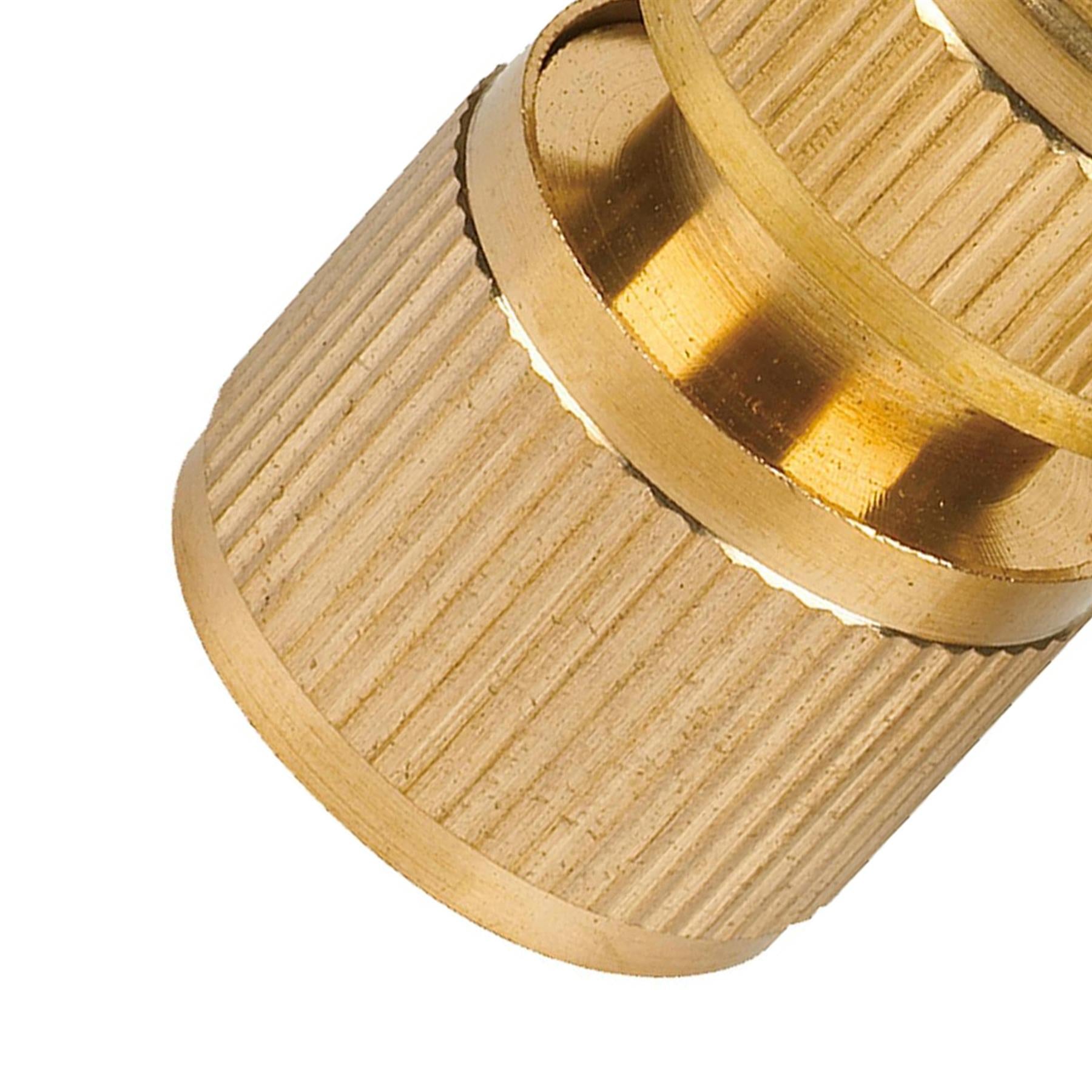 Brass Garden Hose Quick Connector 1/2" Female Pipe Built in Auto Water Stop by Daptez