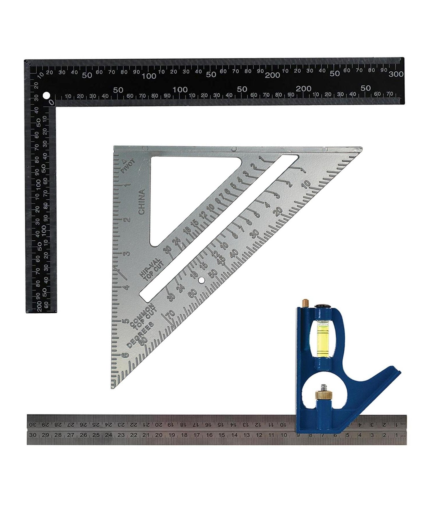 Metal Roofing Rafter Set Square Combination 300mm 6" Roofers Square Rafter Alloy By Dapetz