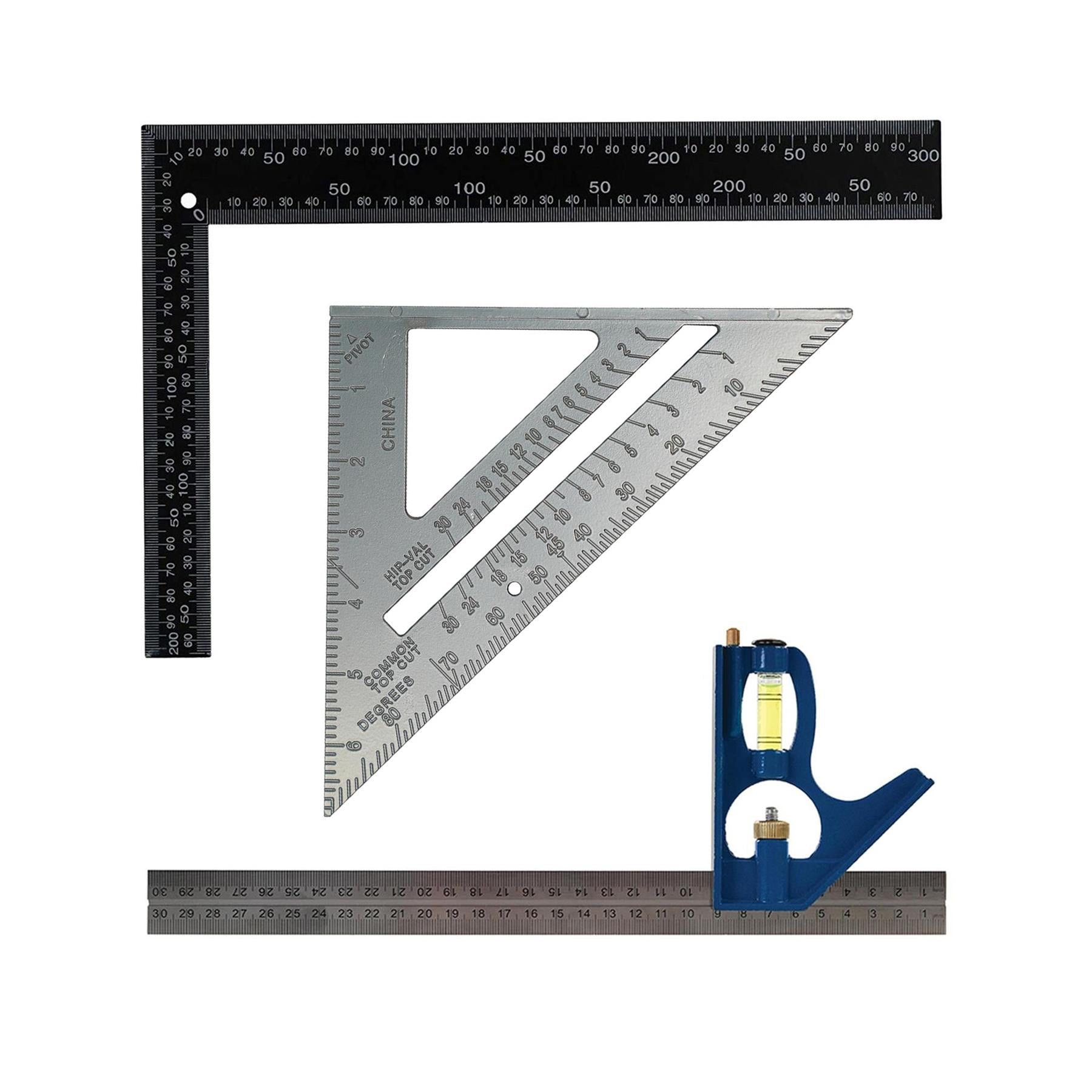Metal Roofing Rafter Set Square Combination 300mm 6" Roofers Square Rafter Alloy By Dapetz