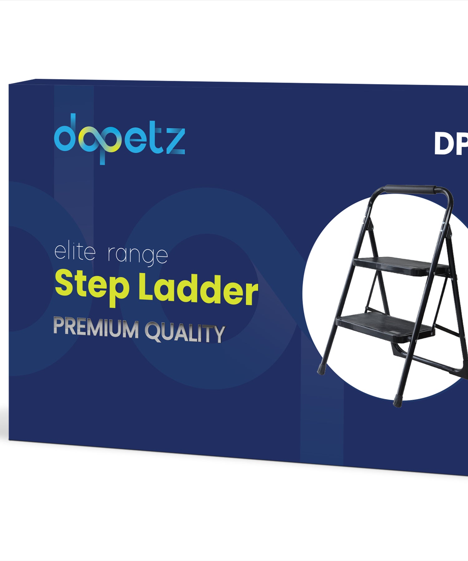 2 Step Ladder Folding Portable Compact Heavy Duty Iron Anti-Slip Mat Stool