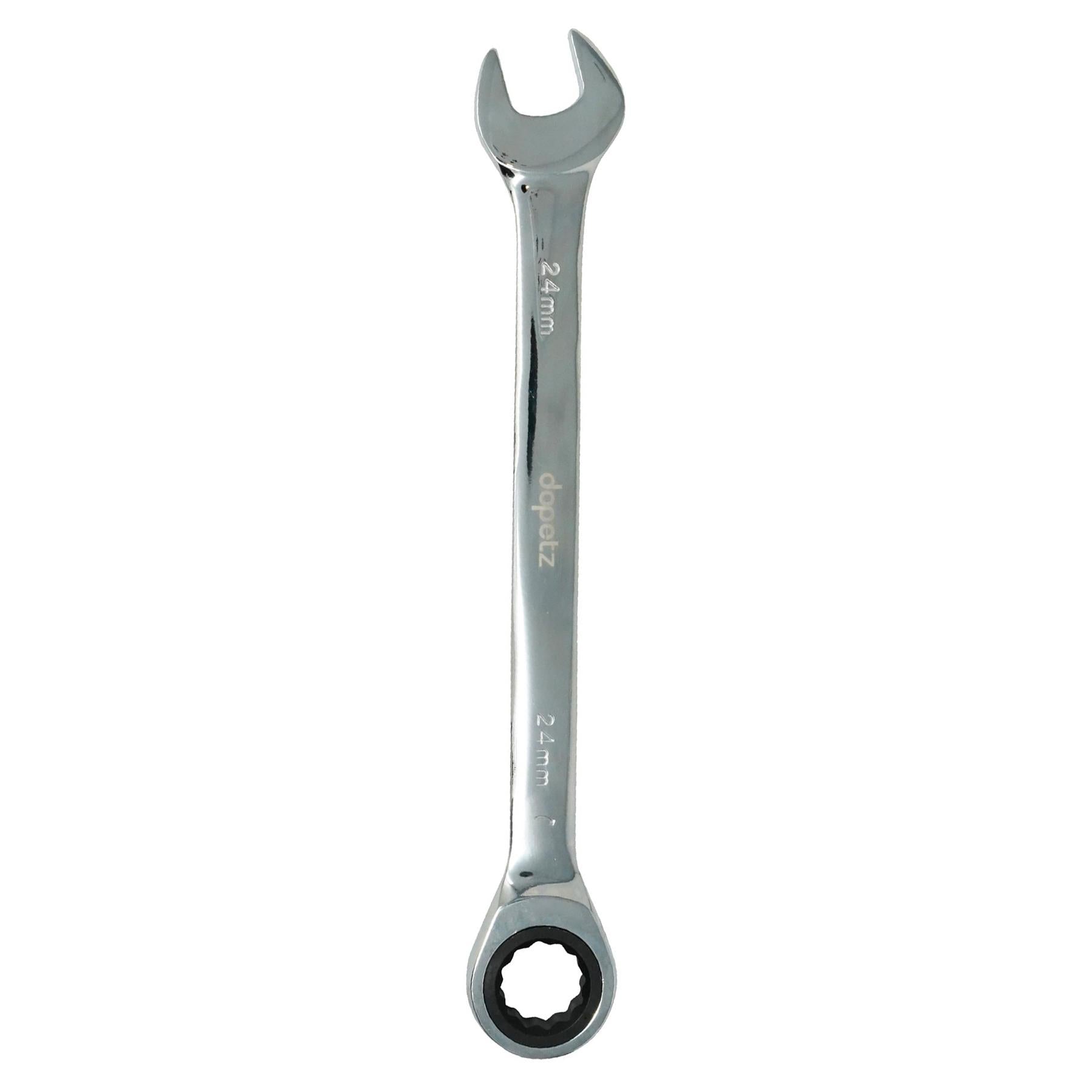 24mm Ratchet Wrench, Fixed Head, Chrome Vanadium, Corrosion-Resistant by Dapetz