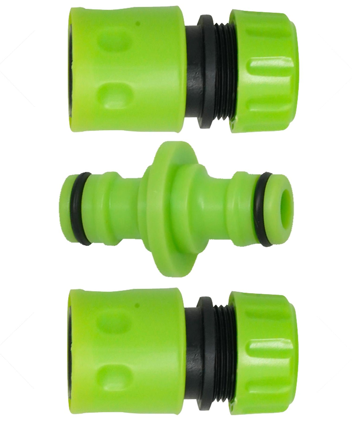 3PCs Hose Pipe Connector Set 1/2" Universal Garden Water Tap Adaptor Fittings