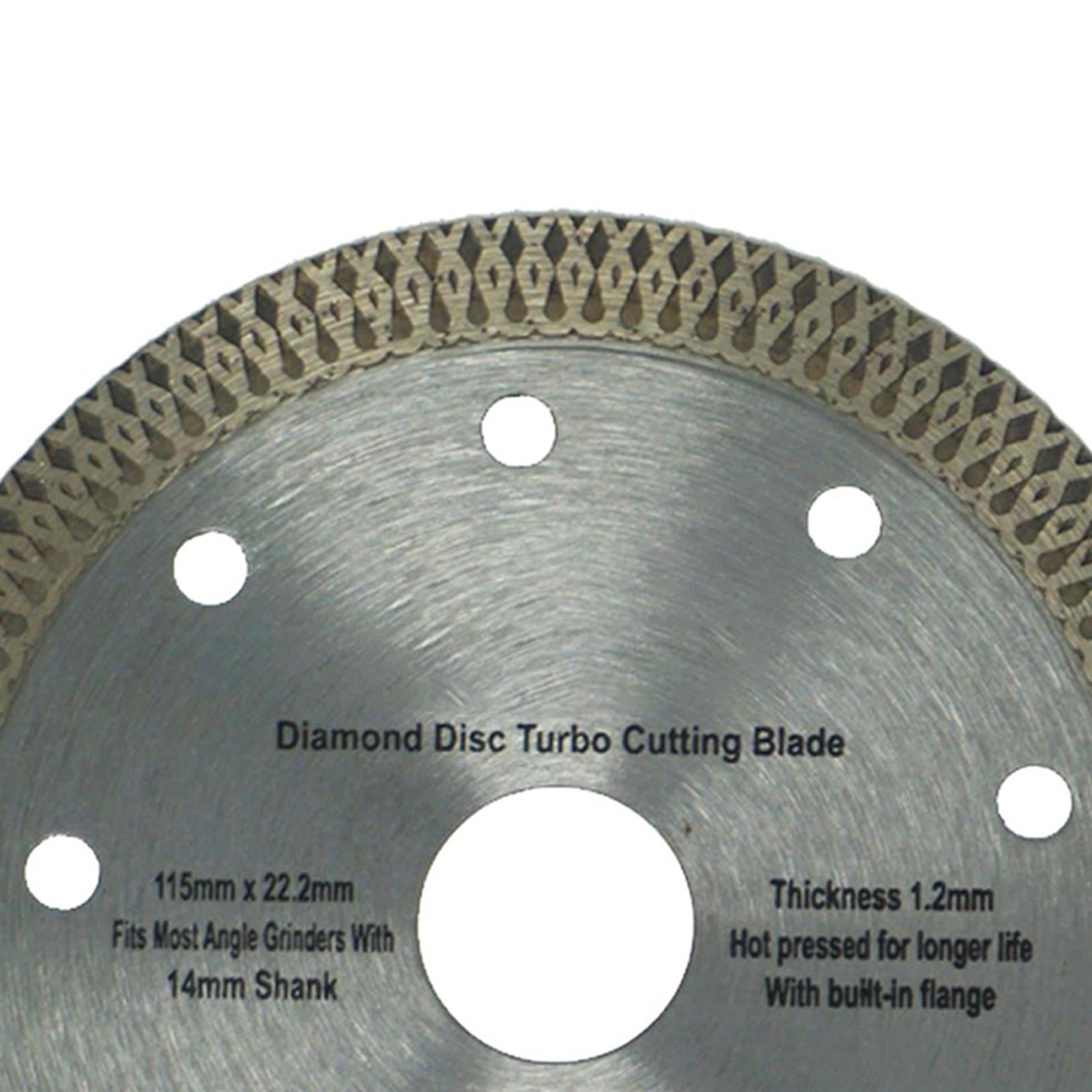 115mm Turbo Diamond Disc Cutting Blade – Thin Wheel for Porcelain, Ceramic & Granite By Dapetz