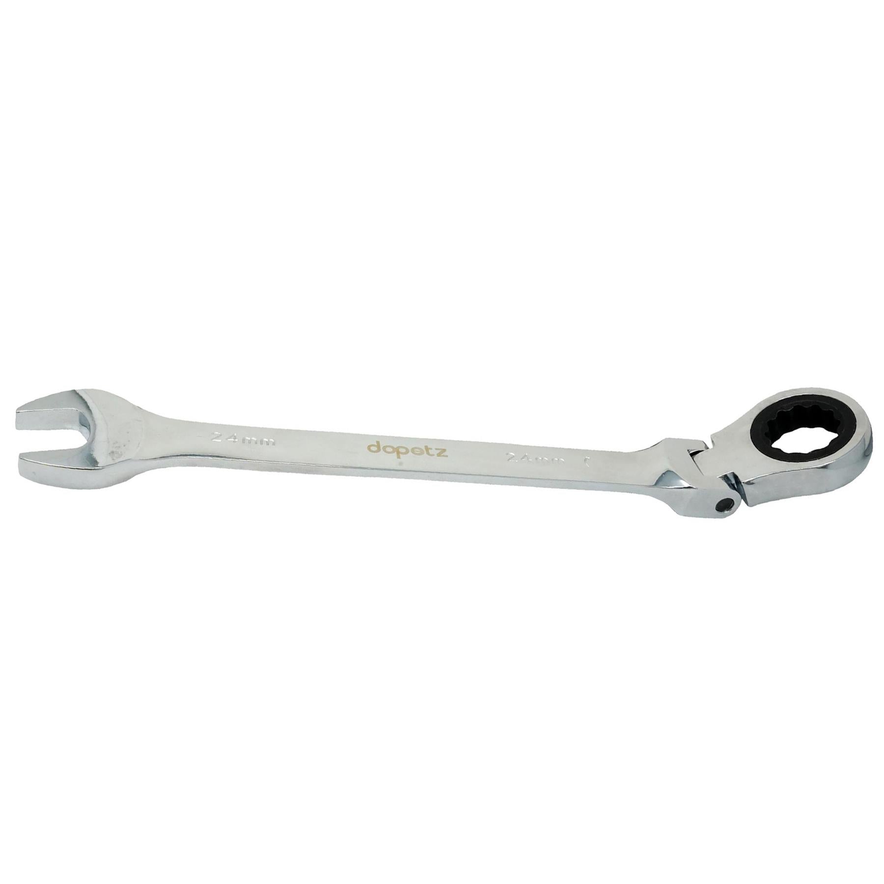 24mm Flexible Head Ratchet Metric Spanner Open End & Ring Guaranteed