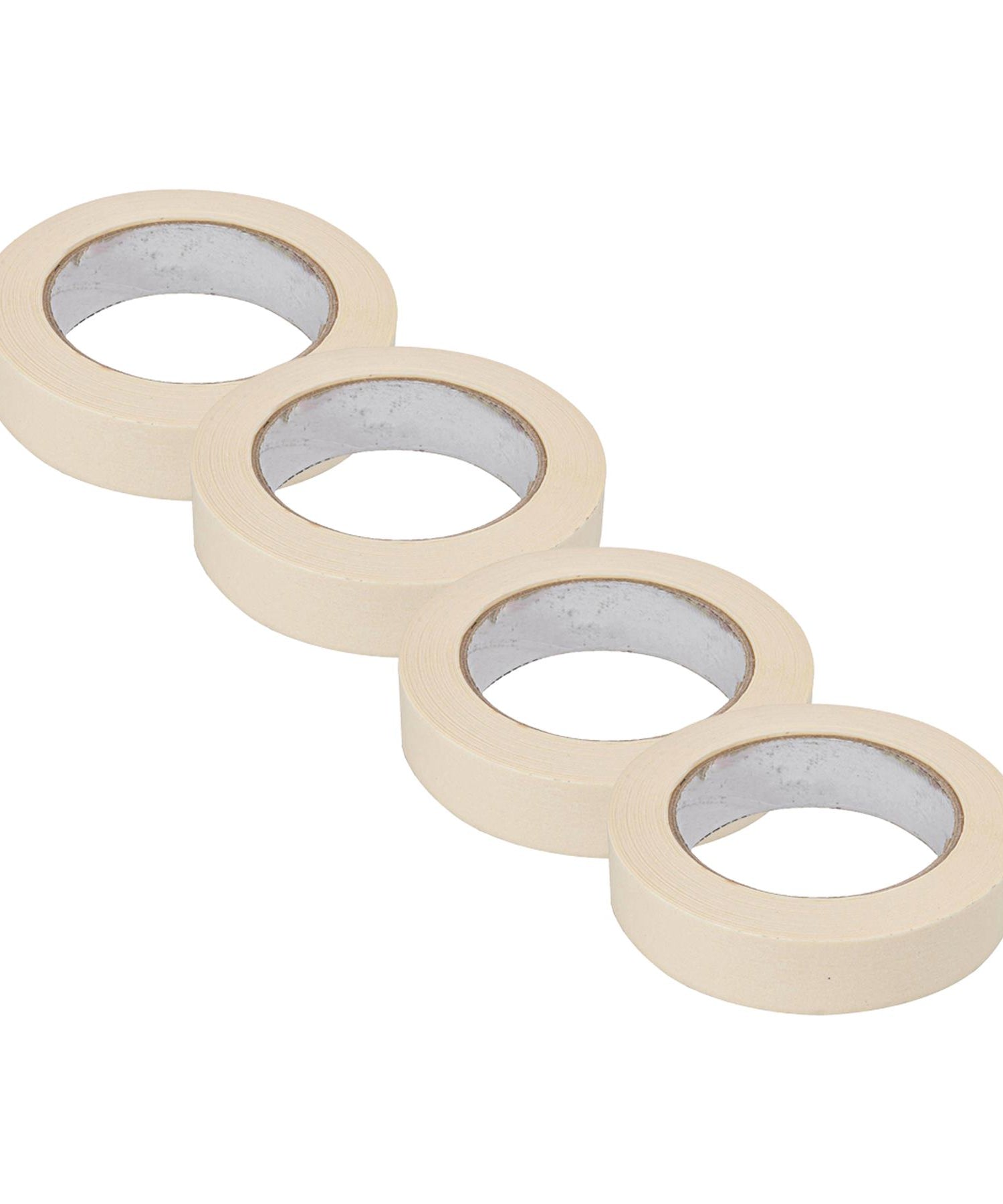 4PCS Masking Tape 25mm x 50m Professional Painting Automotive Auto Car White By Dapetz