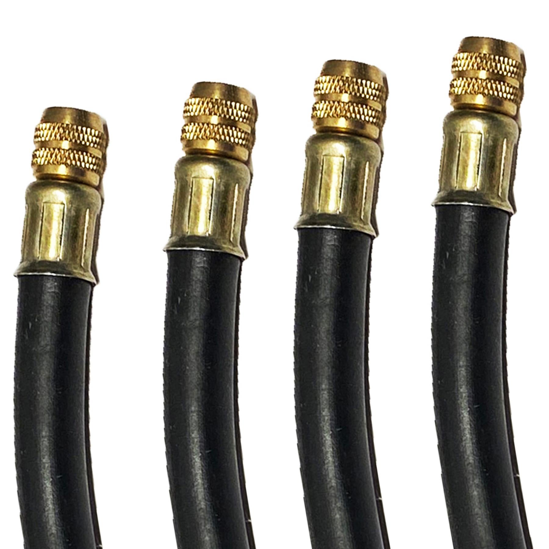 Flexible Rubber Tyre Valve Extension 105mm Twin Wheel By Dapetz