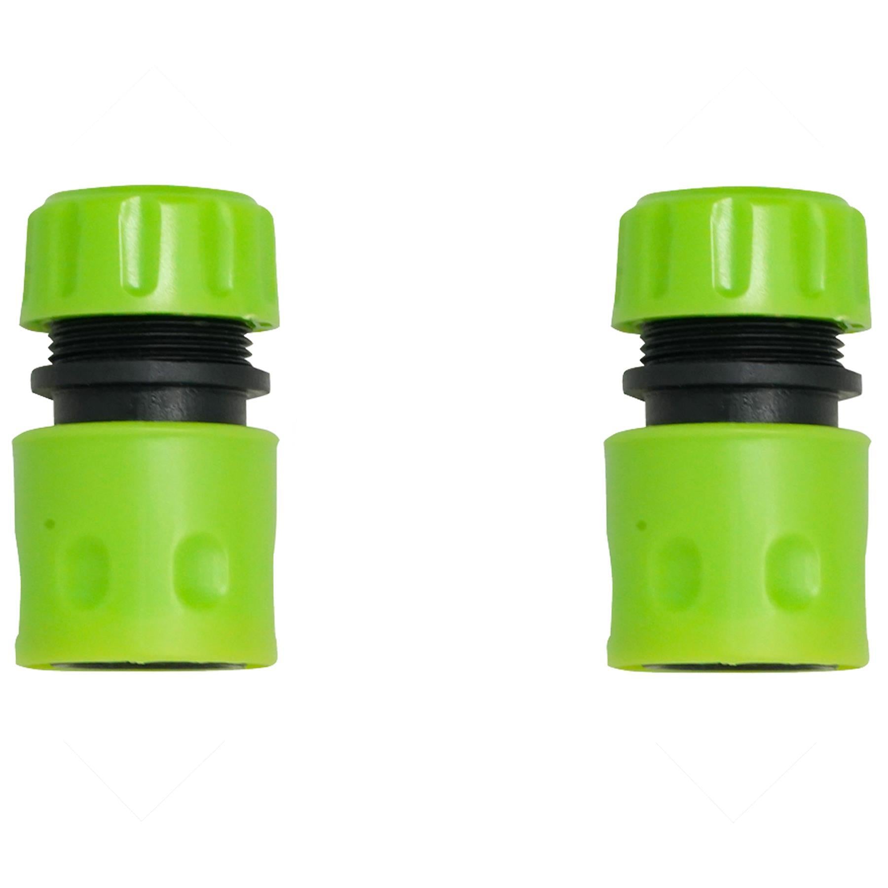 2x Garden Hose Pipe2x Garden Hose Pipe Connectors Connectors 1/2" Water Stop Fitting Quick Release Set