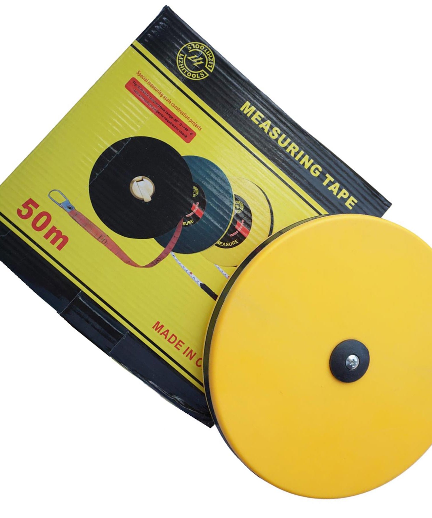 Surveyors 50 M Tape Measure Fibreglass - Metric Imperial Measurement By Dapetz
