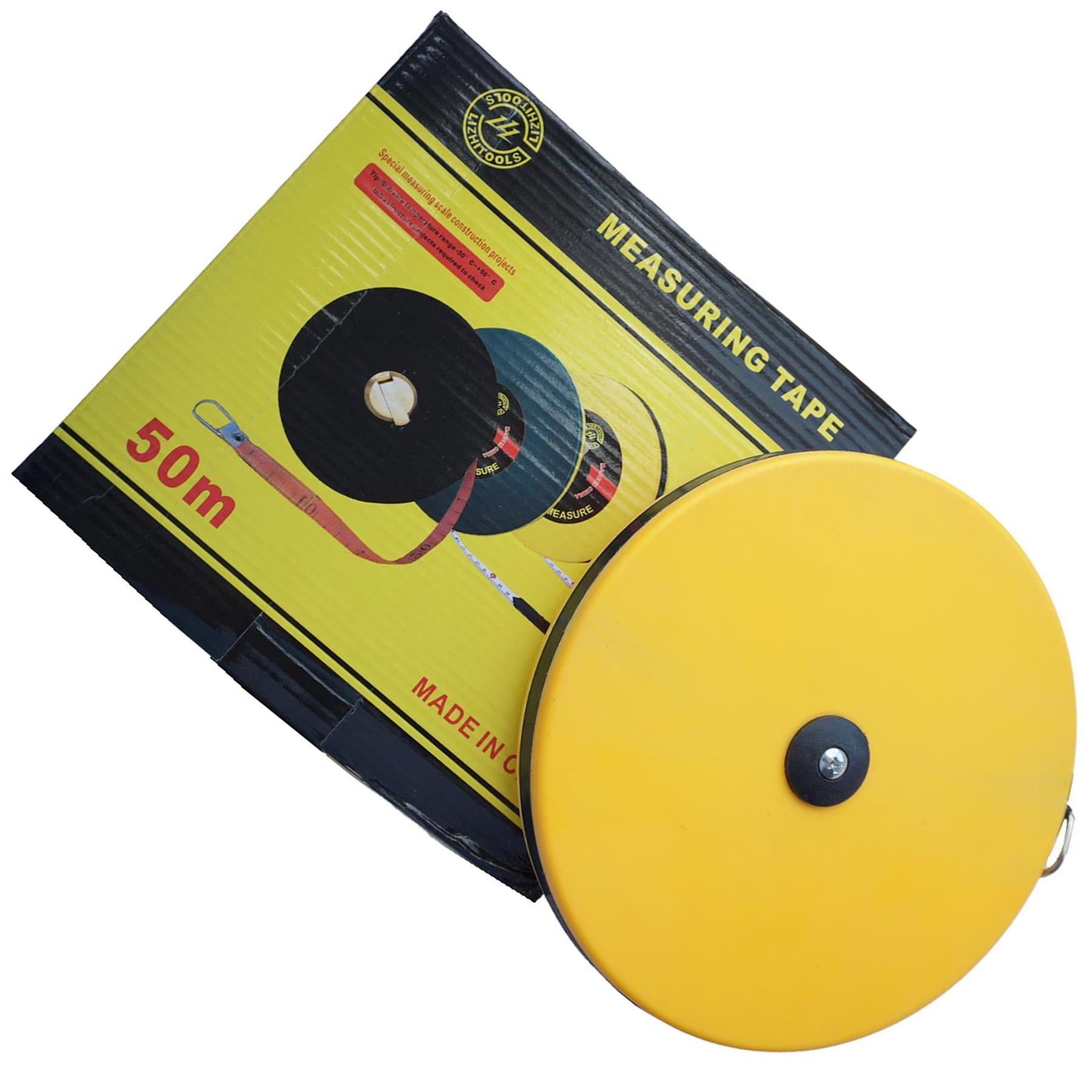 Surveyors 50 M Tape Measure Fibreglass - Metric Imperial Measurement By Dapetz