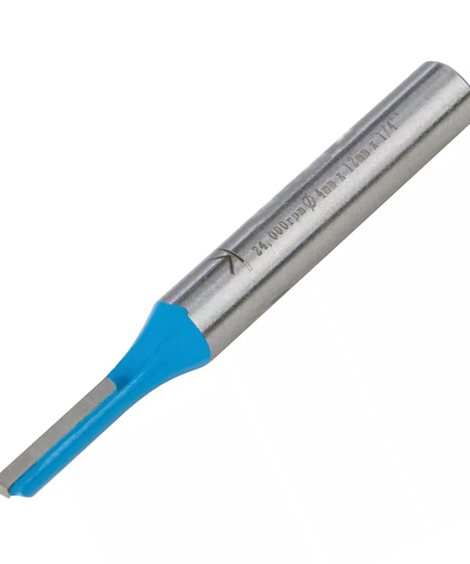 1/4" Shank Straight Metric Router Bits TCT Cut Cutter 12mm long x 4mm Diameter