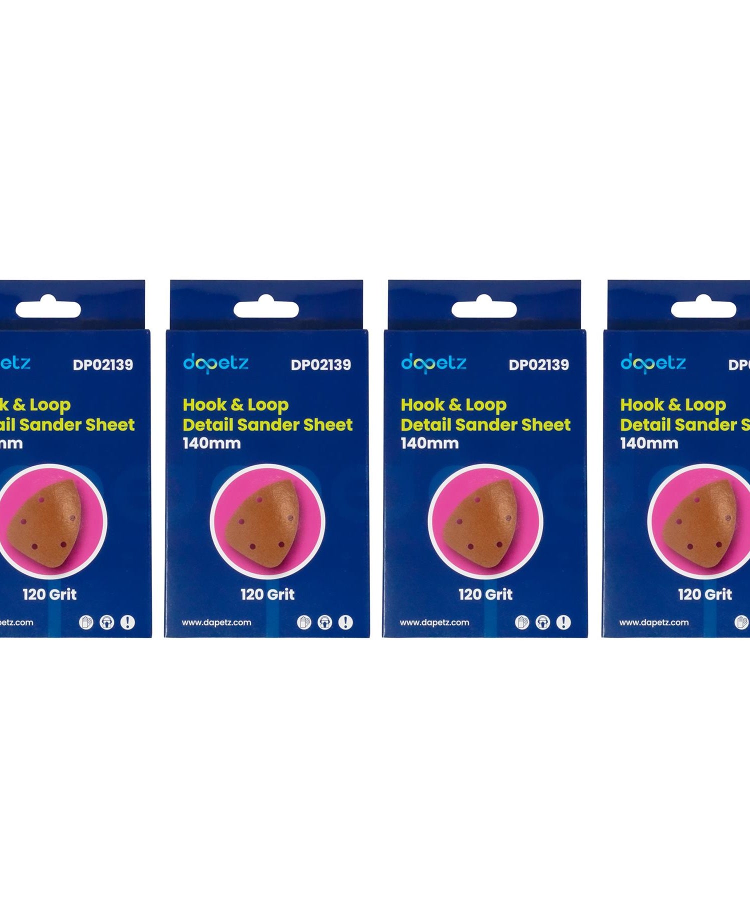 Mouse Sanding Sheets 120 Grit Hook & Loop Sander Pads 5-Holes Sand Paper 40PCS By Dapetz