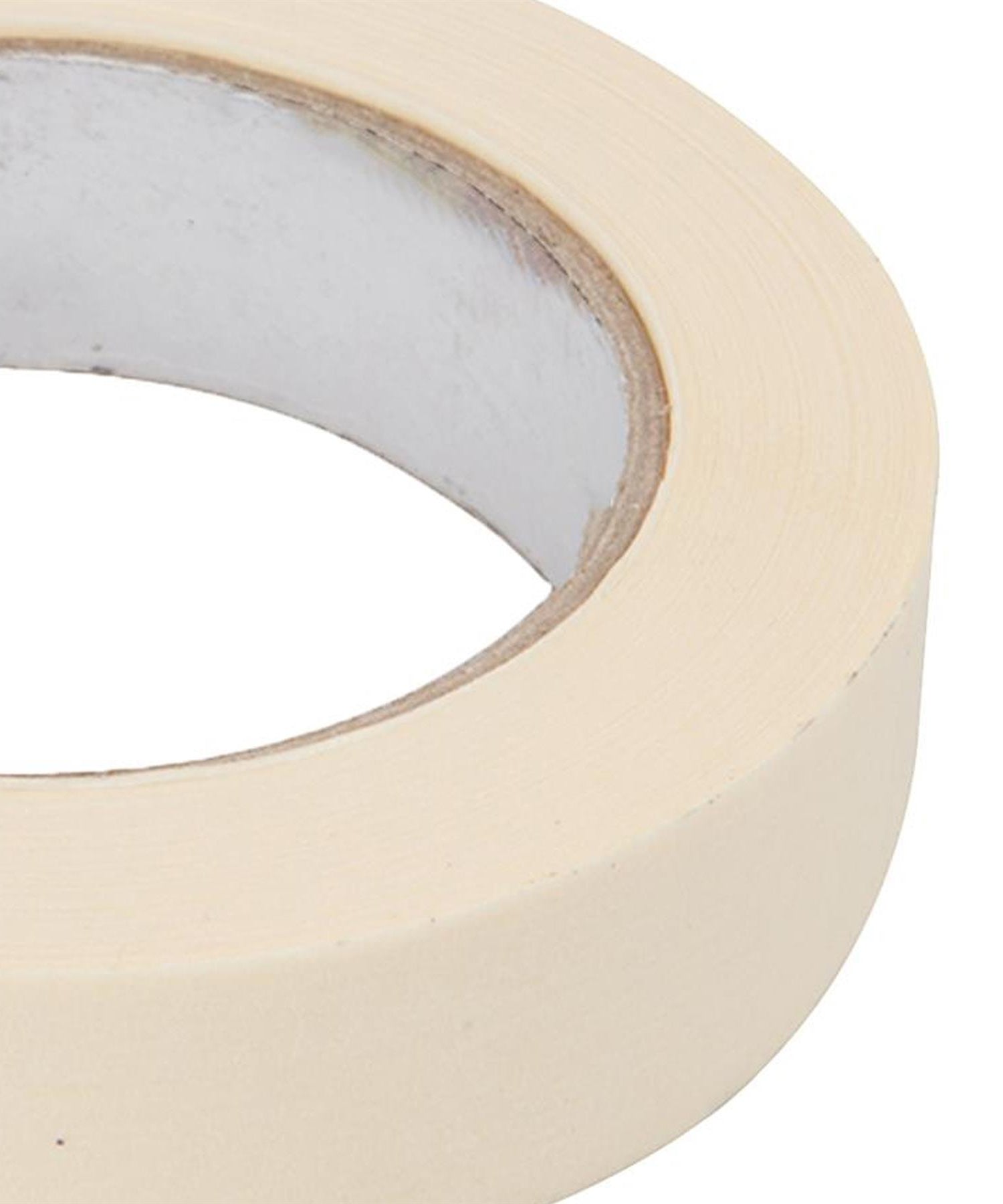 Masking Tape 25mm x 40m Crepe Paper Easy Tear For DIY Painting Decorating White