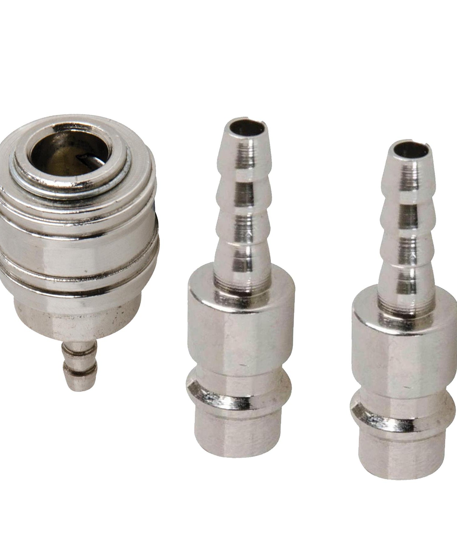 3Pc Euro Air Line Hose Fitting Connector Quick Release Coupler Barb Bayonet 6mm