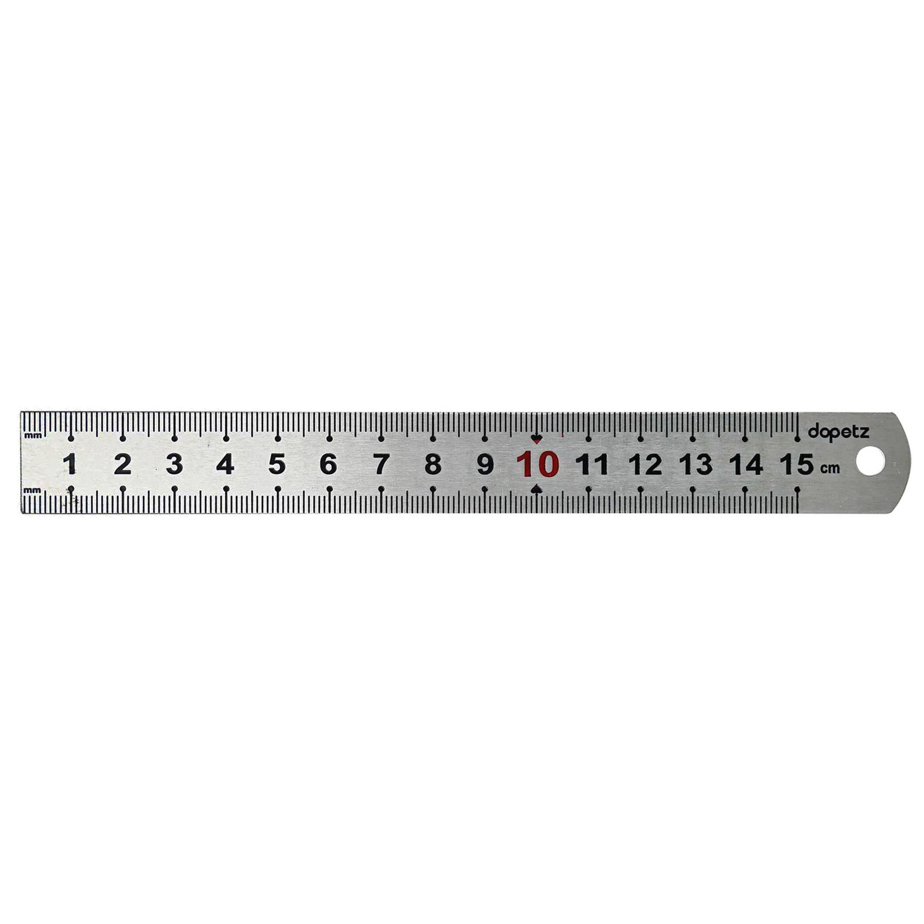 6" 15cm 150mm Stainless Steel Ruler Metal Rule Metric Imperial