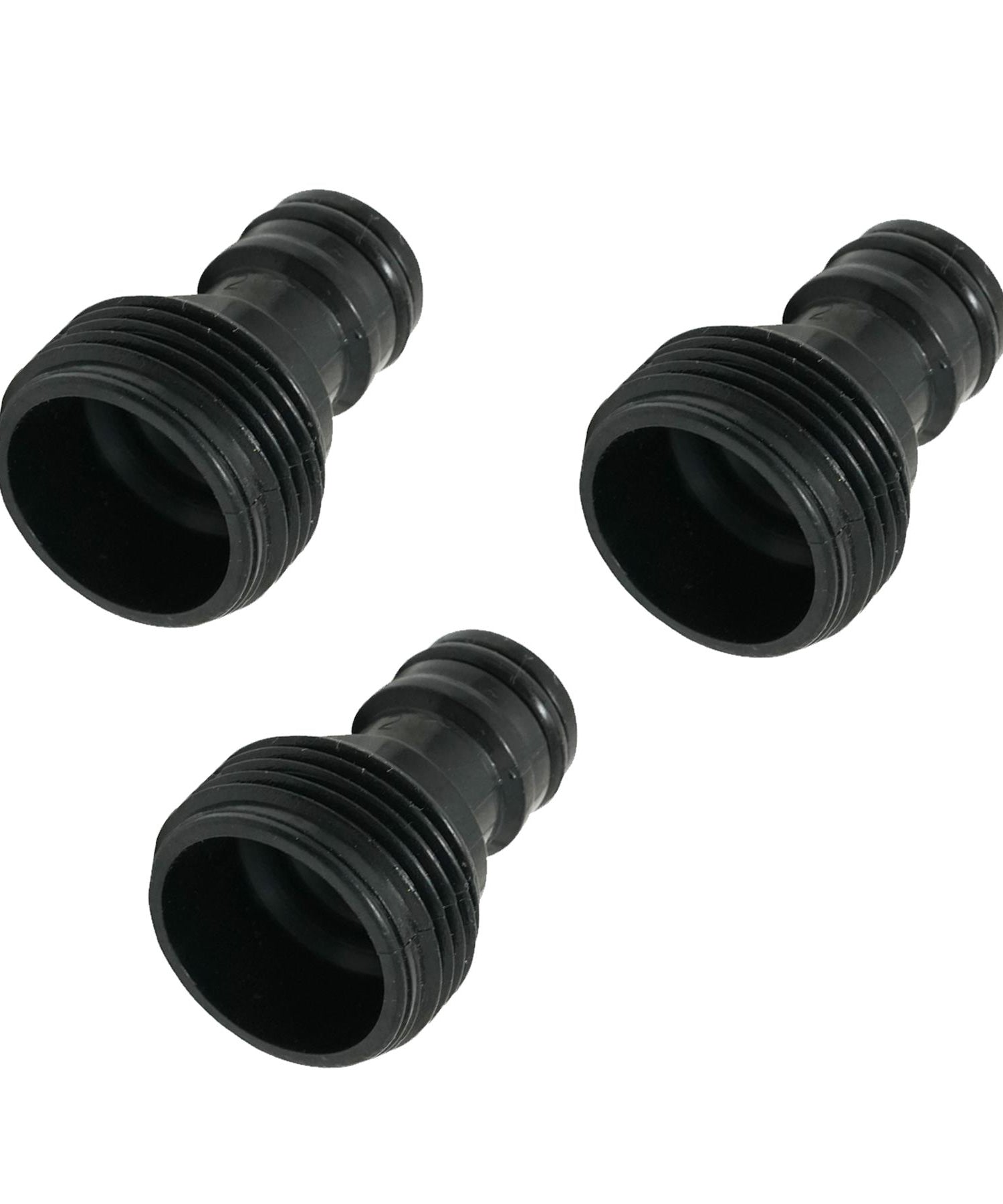 3x Tap Adaptor Male 3/4" Garden Water Tap Hose Pipe Connector Screw BSP Fitting By Dapetz