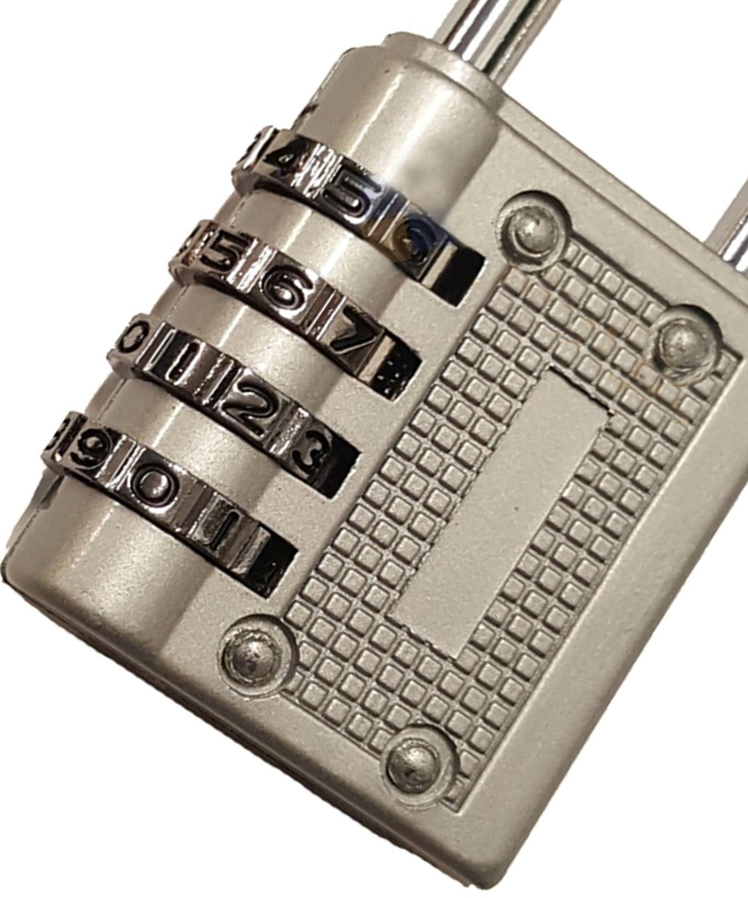 4 Digit Combination Padlock Heavy Duty Outdoor Lock Gym Travel Luggage Locker Grey