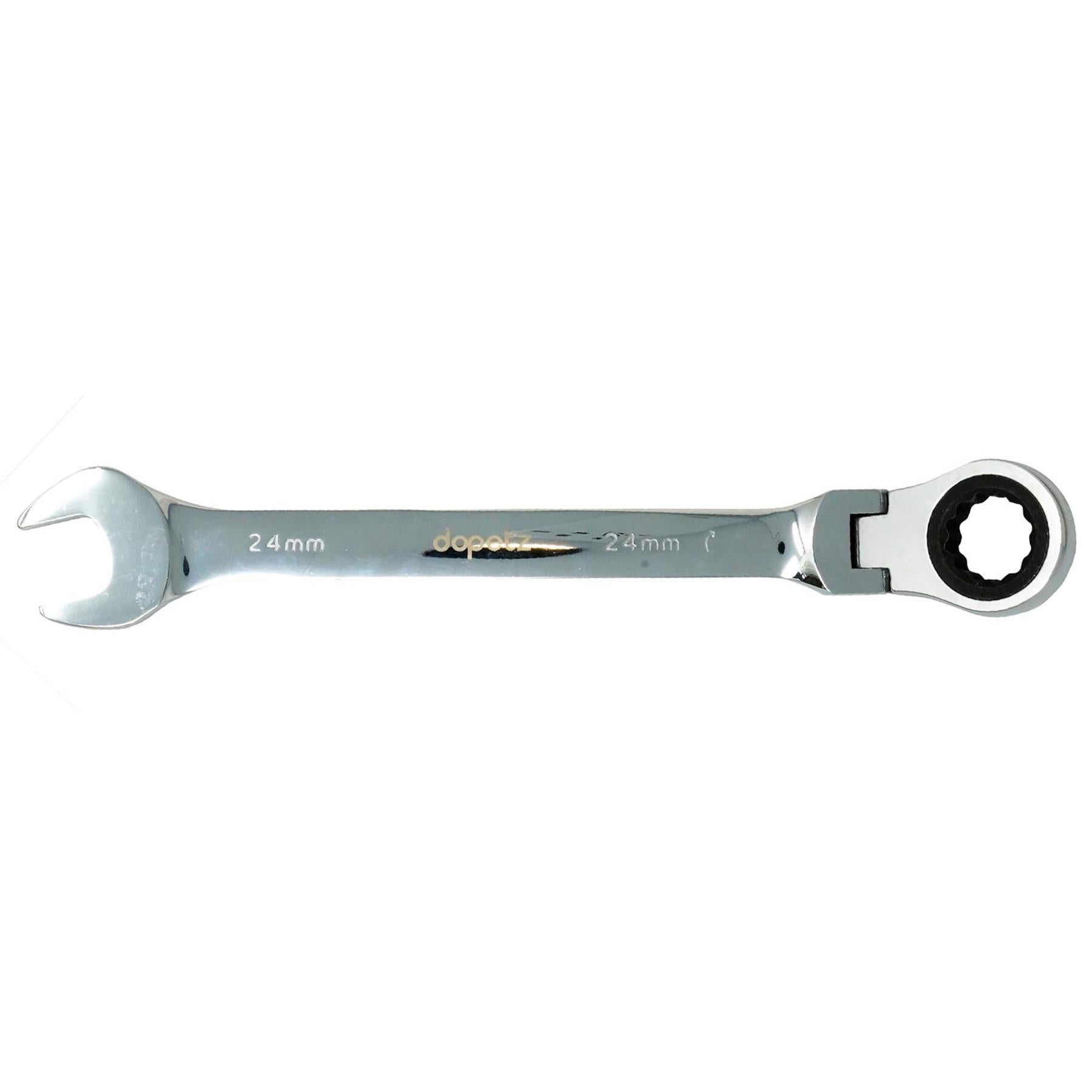 24mm Flexible Head Ratchet Metric Spanner Open End & Ring Guaranteed