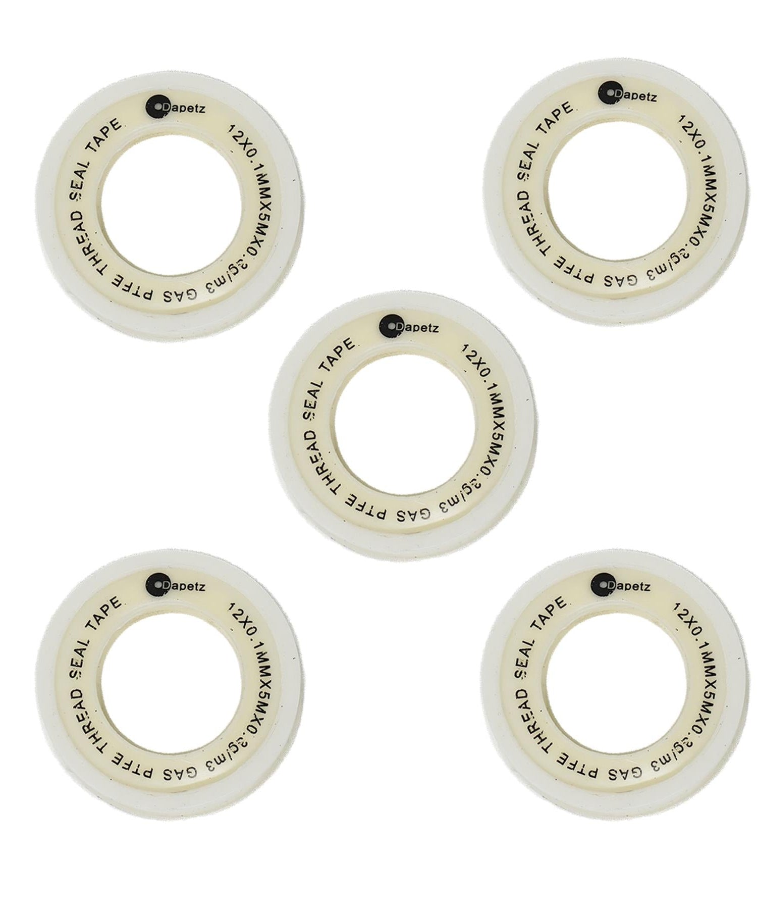 5 x PTFE Tape Gas