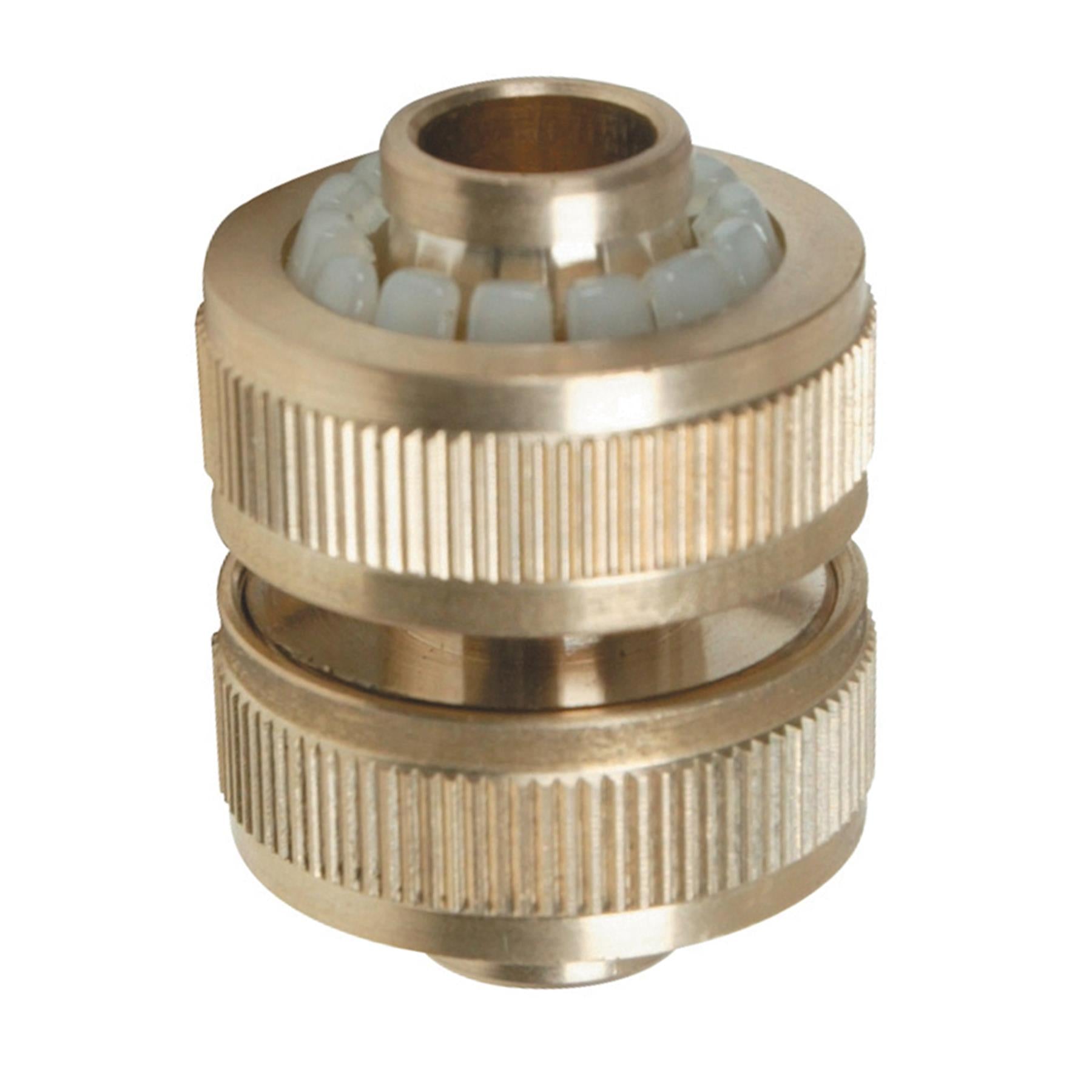 Dapetz Brass Hose Joiner Connector 1/2"  Garden Water Hose Pipe Repair Adaptor Fitting
