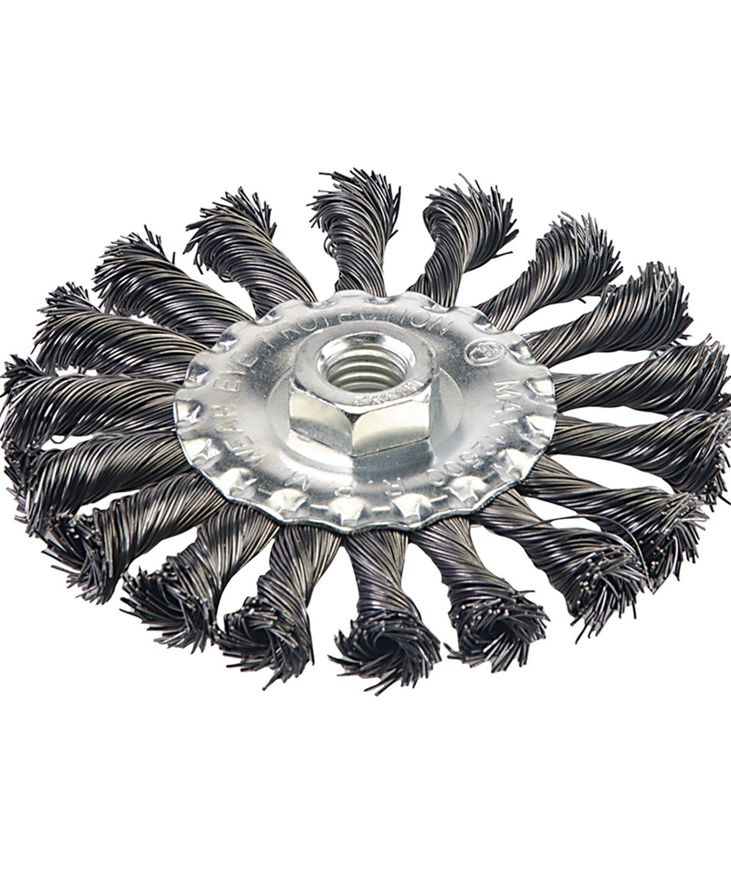 Twist Knot Wire Wheel Brush 115mm 125mm Steel Rust Scale Removal Slag by Dapetz