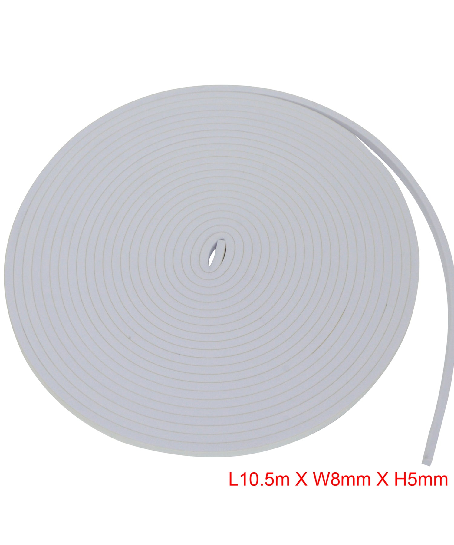 10.5M Foam Draught Excluder Window Door Adhesive Weather Proof Seal Strip White By Dapetz