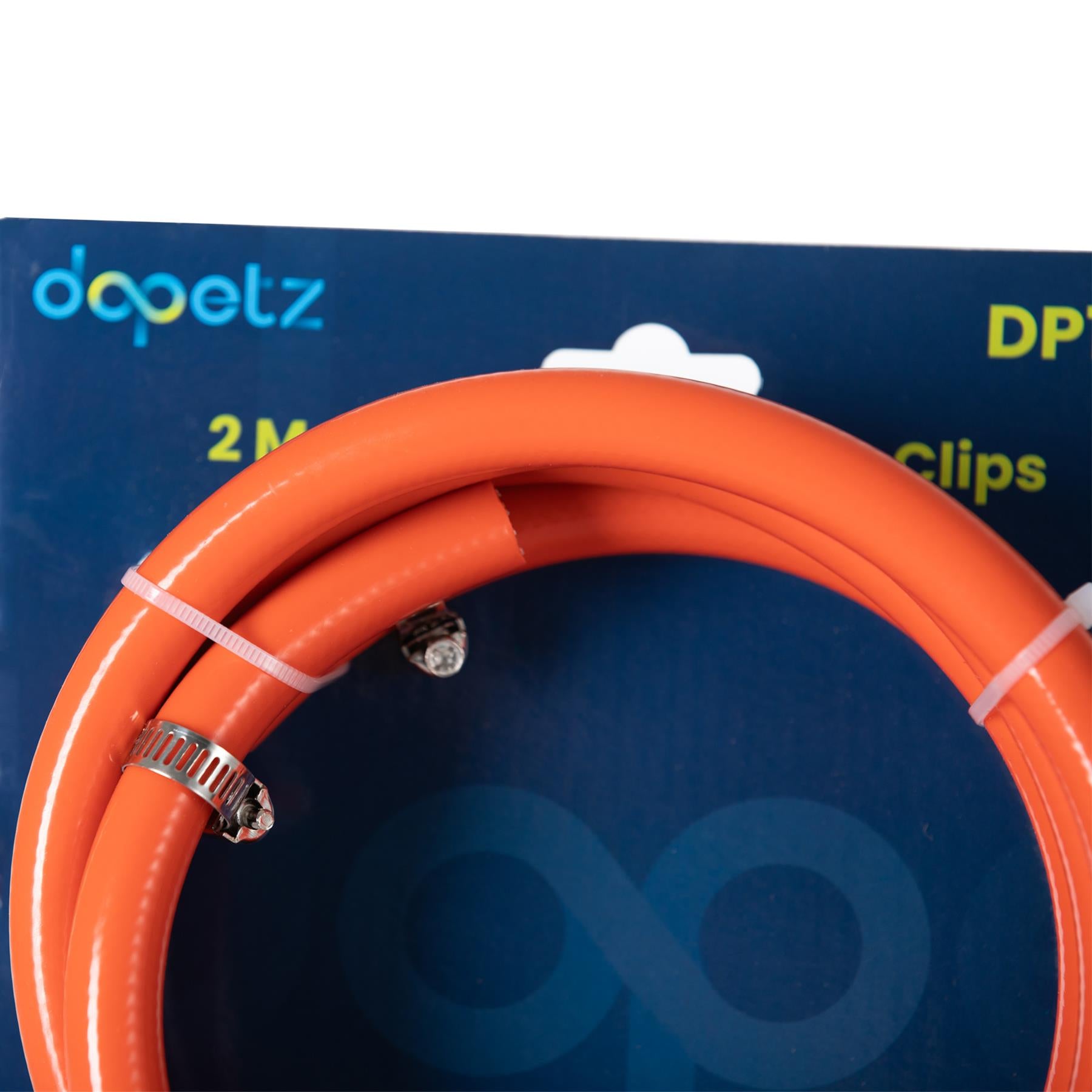 Gas Hose Pipe For Propane Butane LPG Gas BBQ Camping Motorhome With 2 Clips