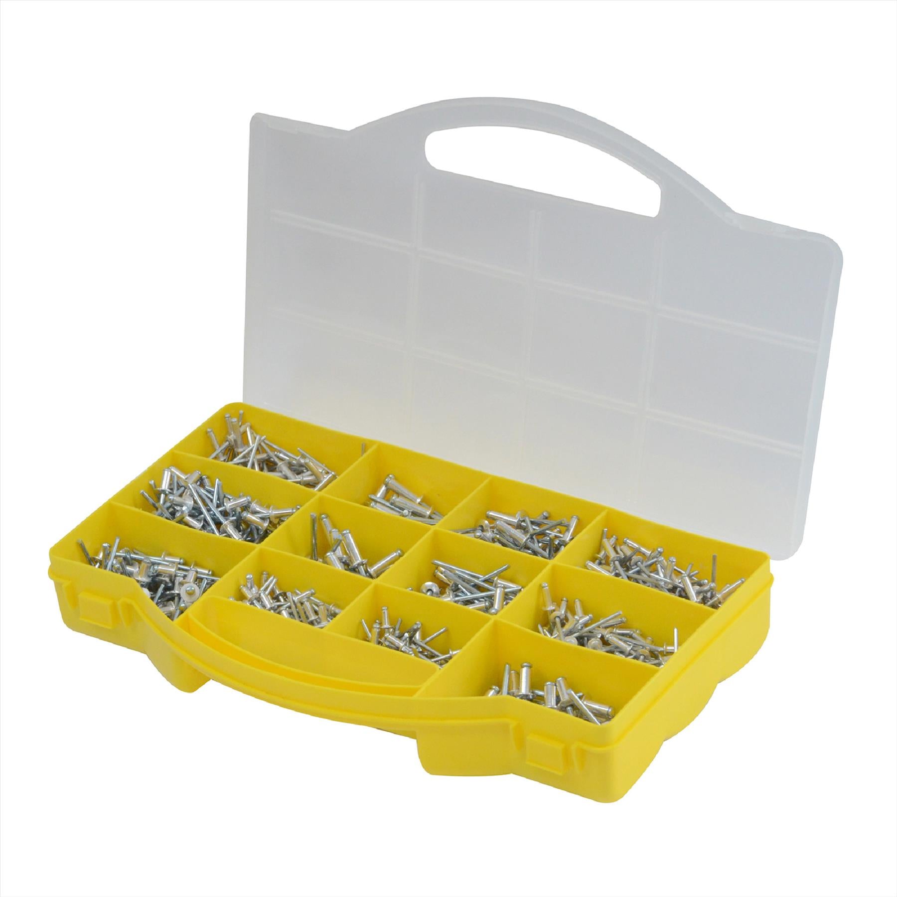 Air Hydraulic Rivet Gun Pop Riveter Tool with 650x Assorted by Daptez
