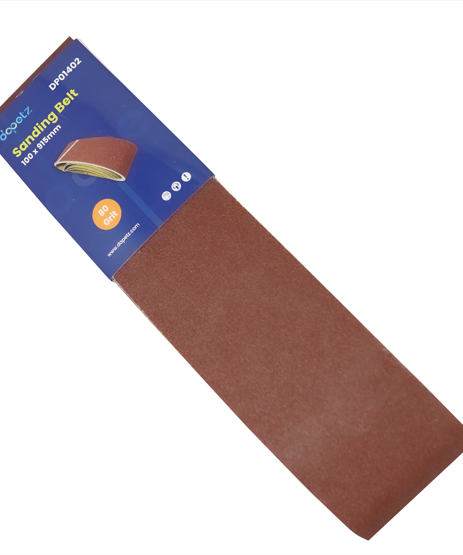 5 Pack Sanding Belts (80 Grit) Coarse  100 x 915mm Sander Sheets Sanding Belts, By Dapetz