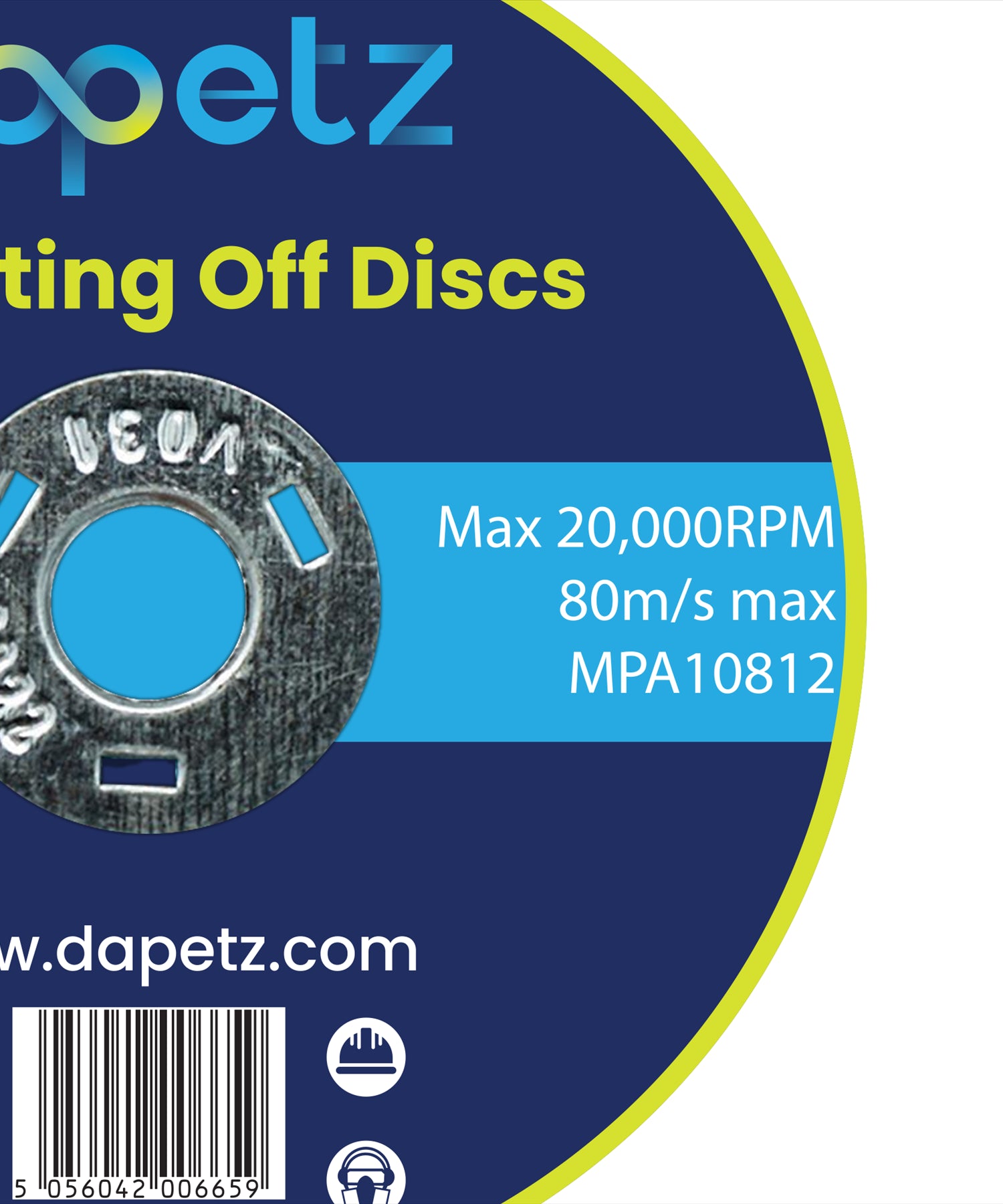 Dapetz Metal Cutting Discs 3" 75mm, Air Cut Off Thin Slitting Discs (Pack of 50)