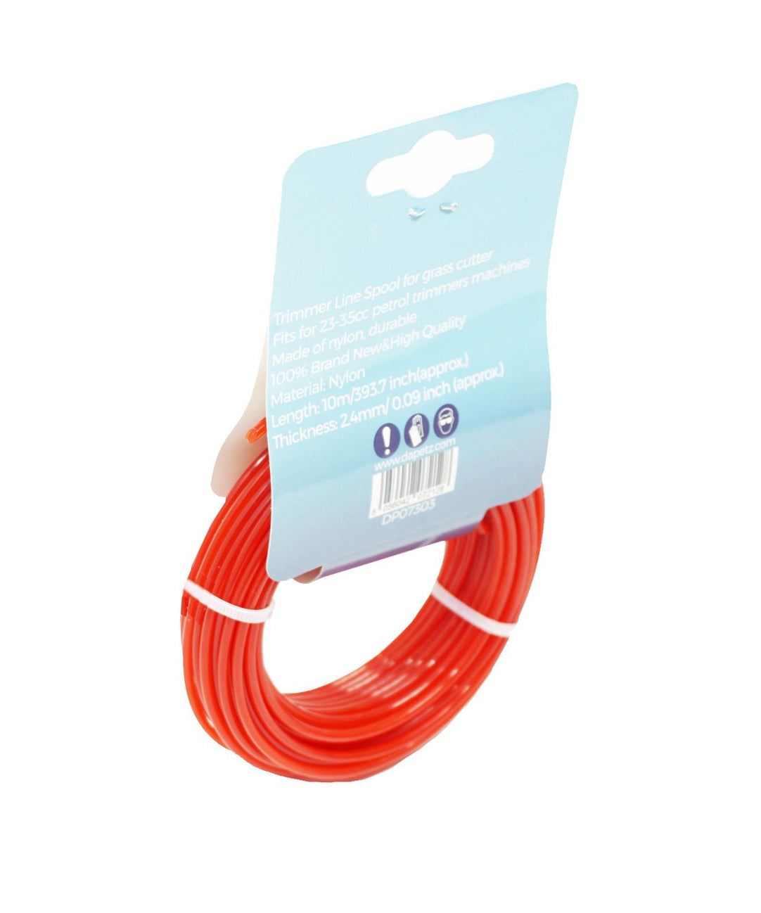 Round Strimmer Cord Line Wire String Nylon Petrol Trimmer 10m x 2.4mm by Dapetz