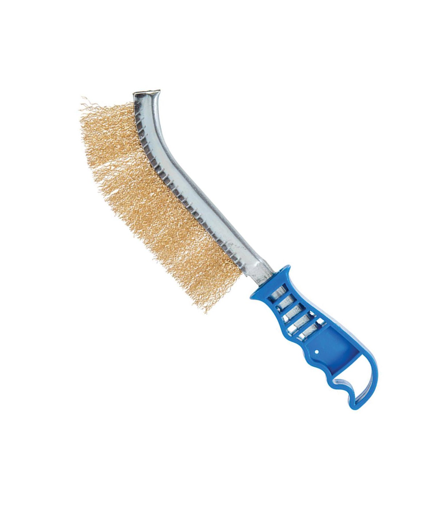 Brass Coated Hand Wire Brush With Plastic Handle . Heavy Duty DIY Tool Paint Rust Remover 35mm by Daptez