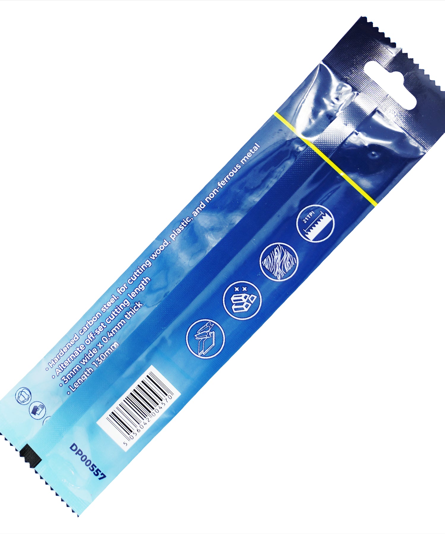 (Pack of 10) Scroll Saw Cutting Blades 21 TPI 130mm Long Pin by Dapetz