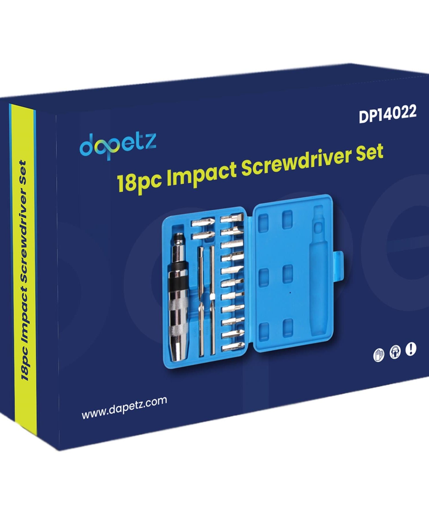 18pc Impact Screwdriver Set Dapetz