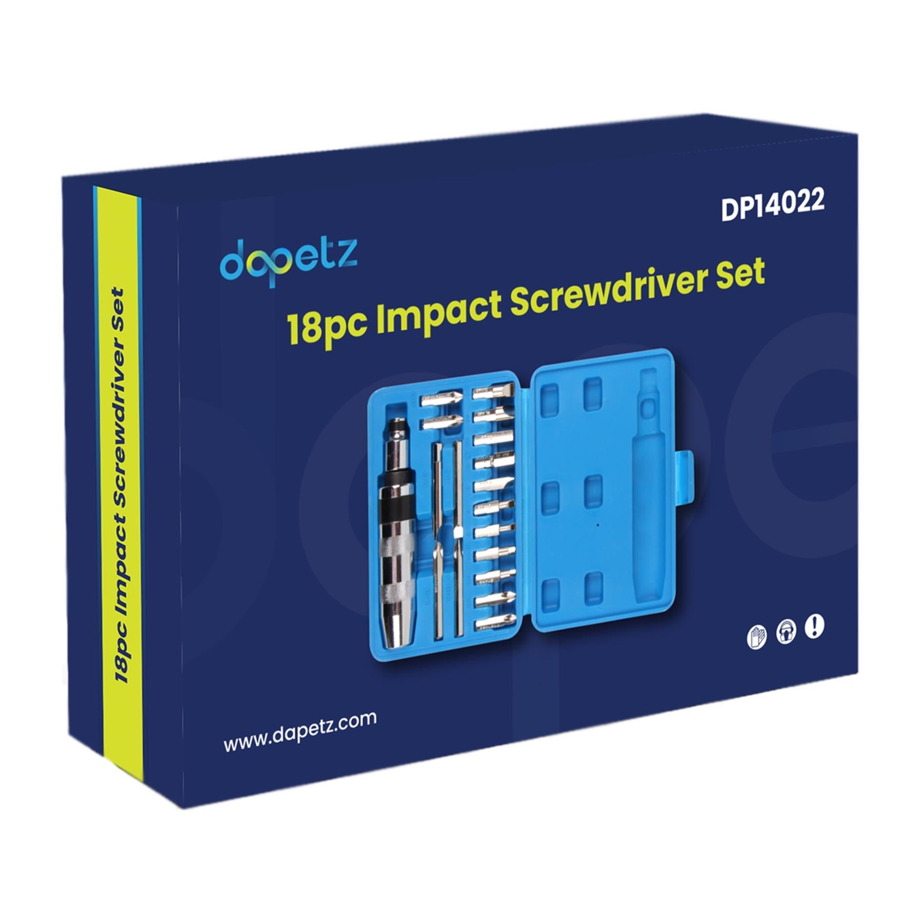 18pc Impact Screwdriver Set Dapetz
