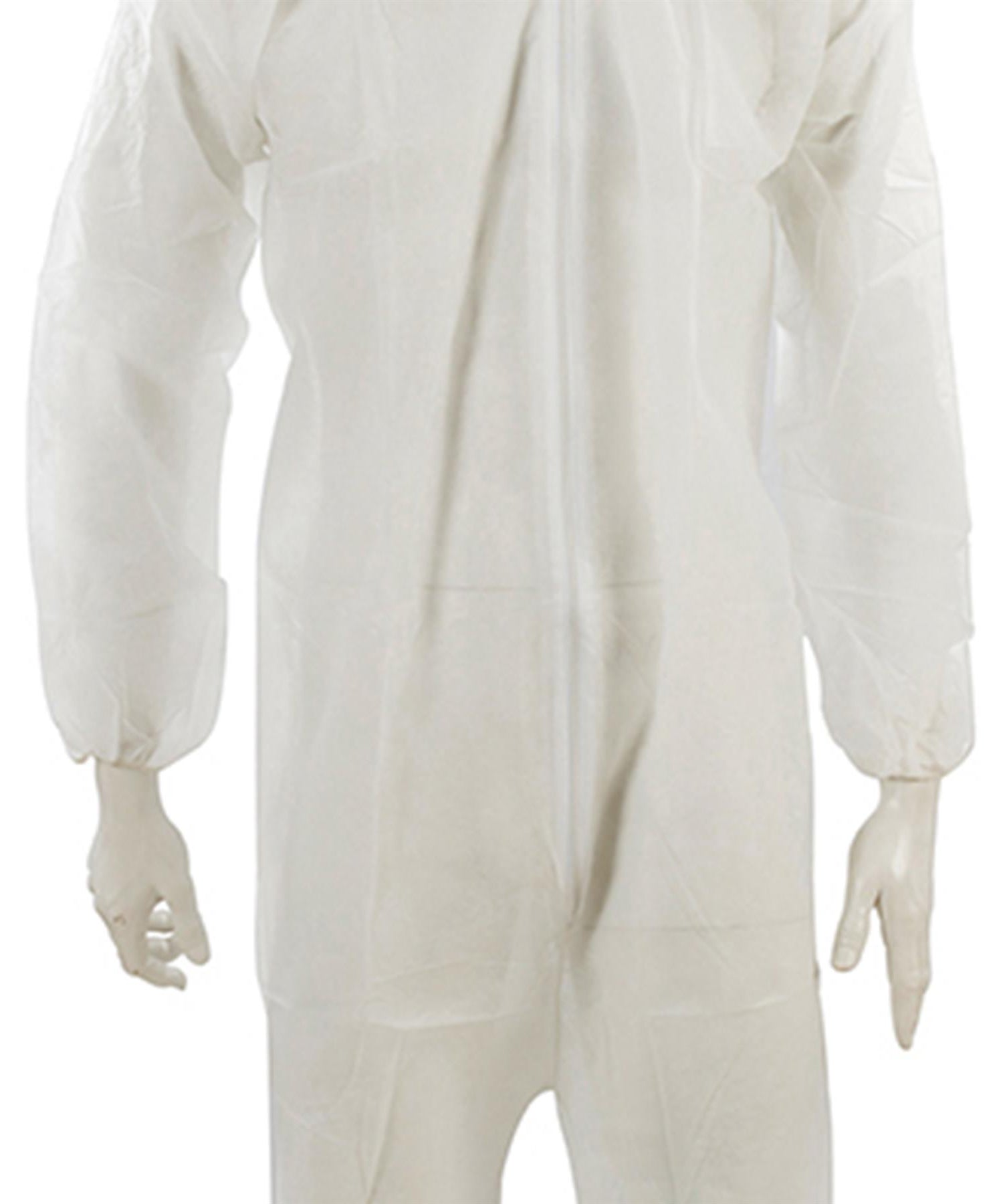 Disposable Coveralls White Hood Paper Suit Painters Protective Overalls XL By Dapetz