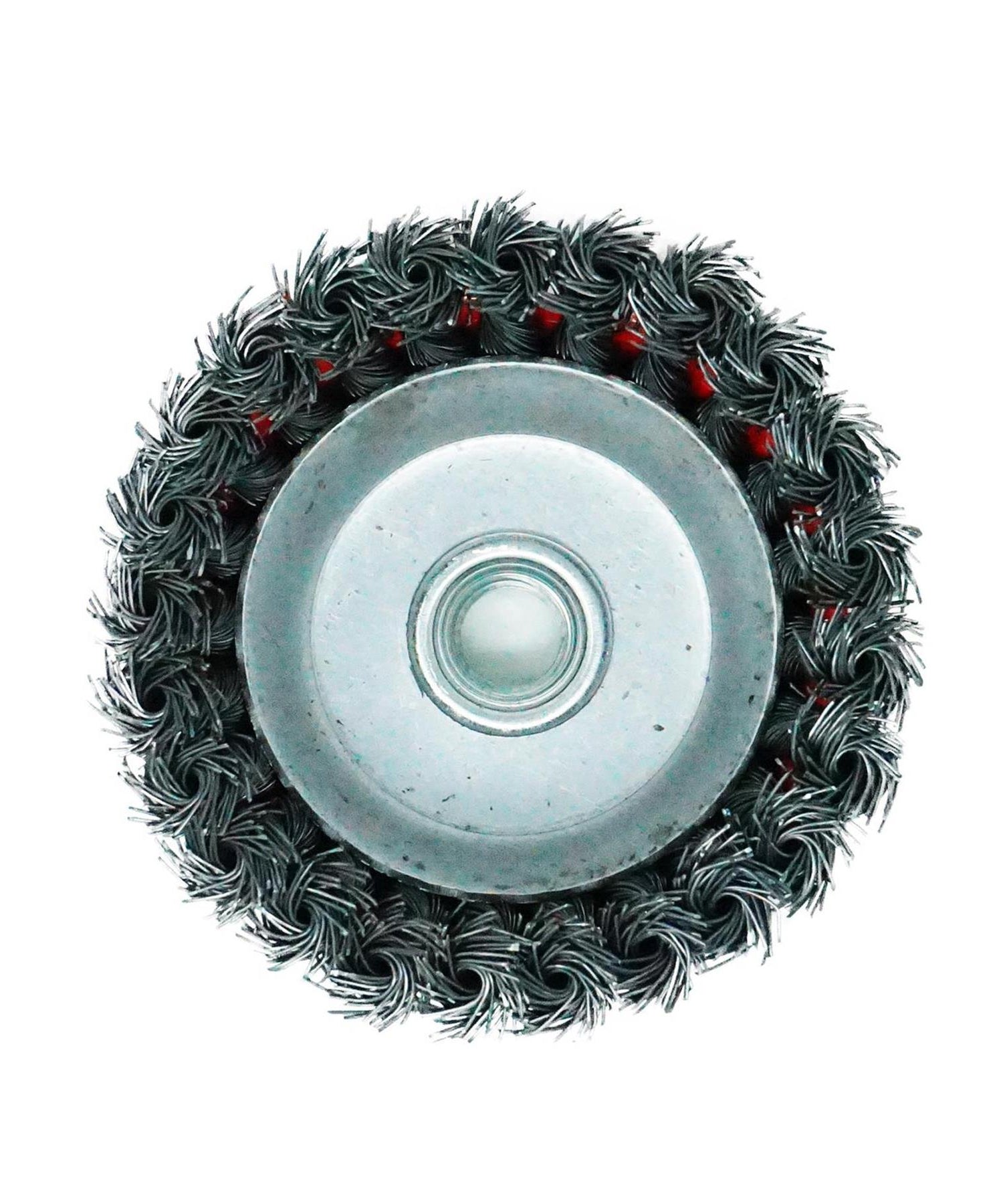 Twist Knot Wire Wheel Cup Brush 4" M14 for 4 1/2" 110mm Angle Grinder 4 Pack By Dapetz