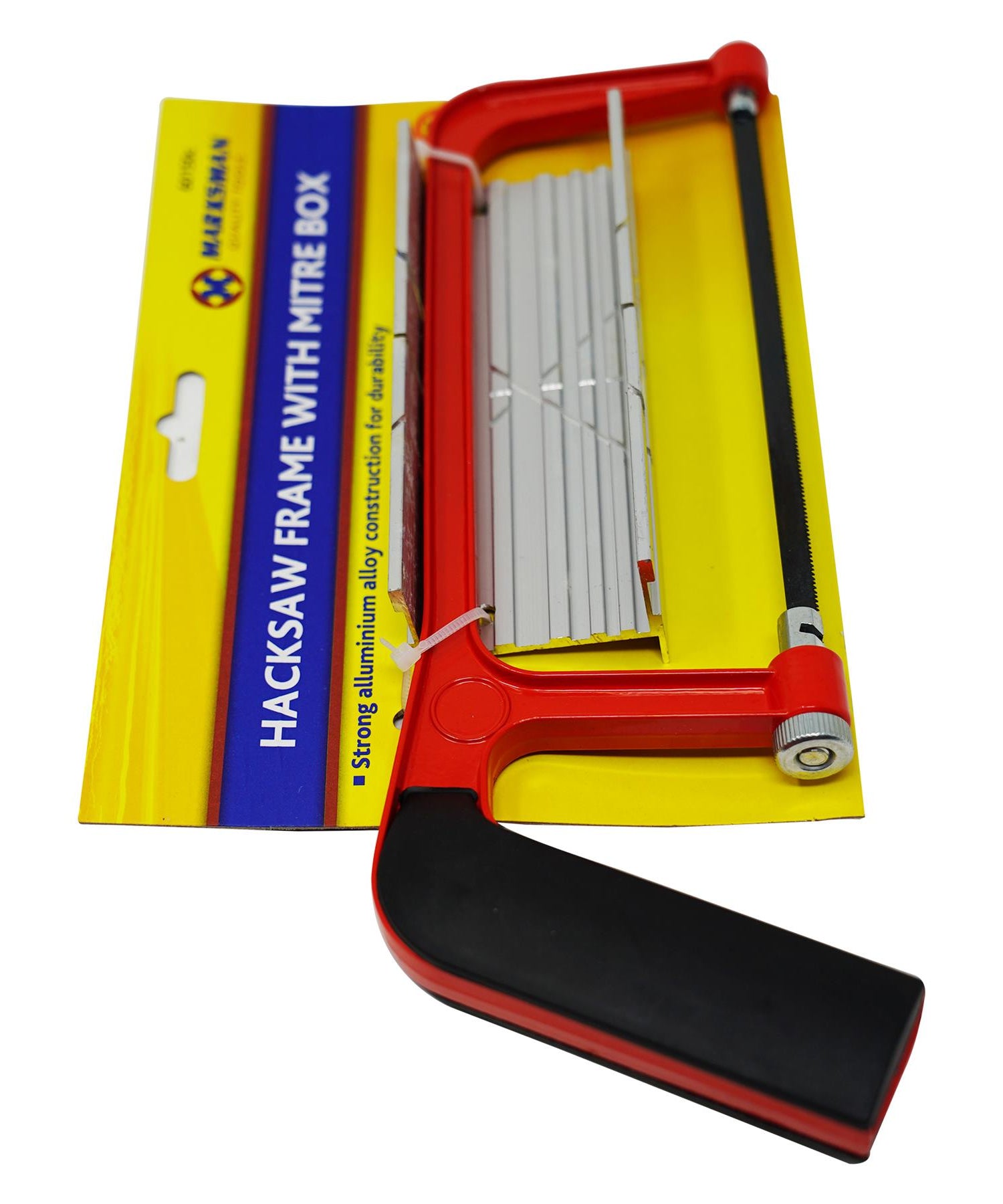 Hacksaw Frame With Mitre Box Cutting Carpenter Woodwork DIY Hand Tool Red By Dapetz