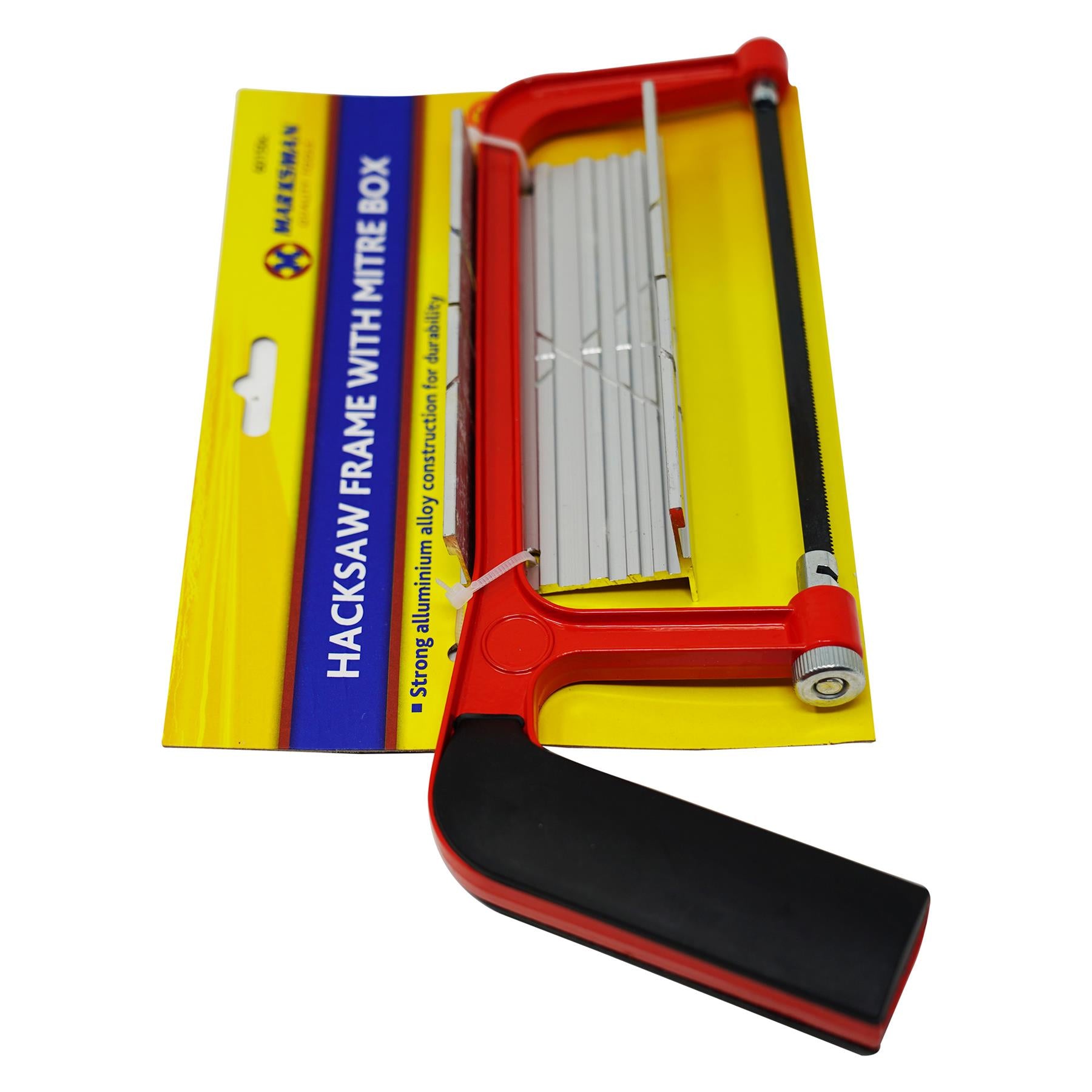 Hacksaw Frame With Mitre Box Cutting Carpenter Woodwork DIY Hand Tool Red By Dapetz