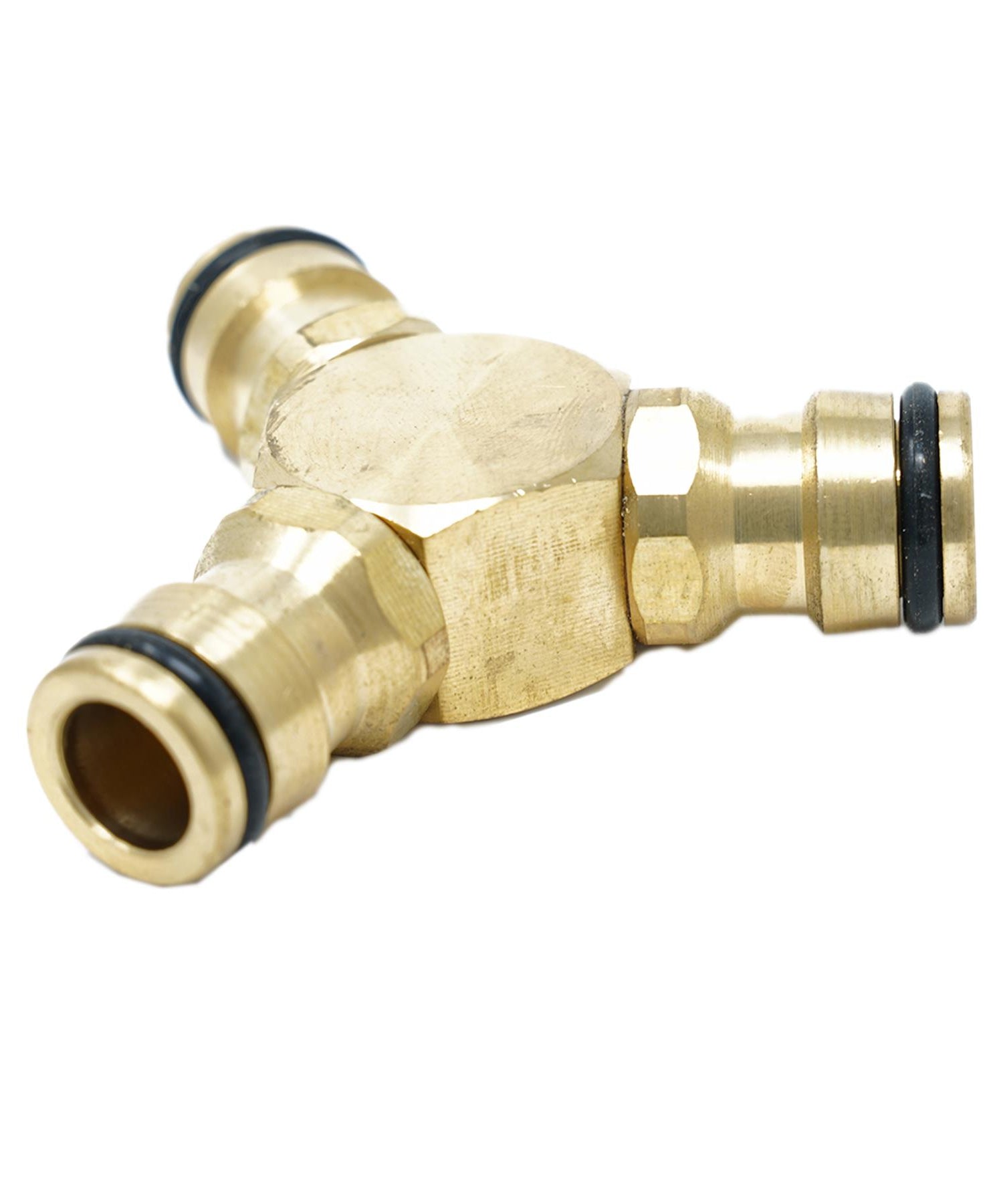3 Way Hose Quick Connector 1/2" Brass Male Solid Joiner | Garden Work Kit by Dapetz