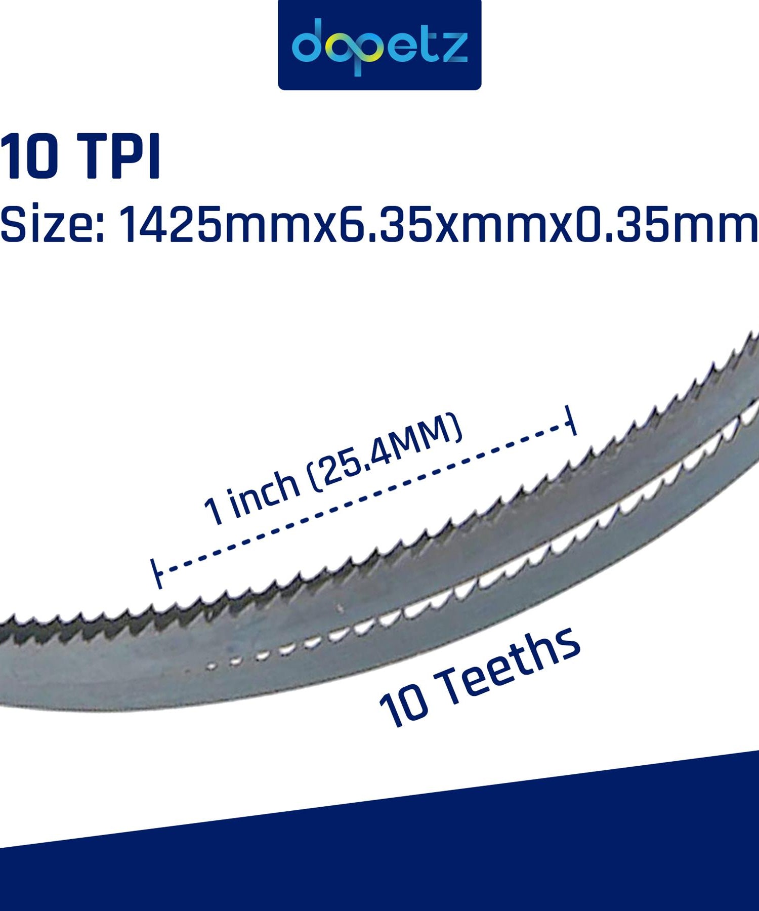 Bandsaw Blades Cutting 1425mm (56") 14Tpi 4X Dapetz