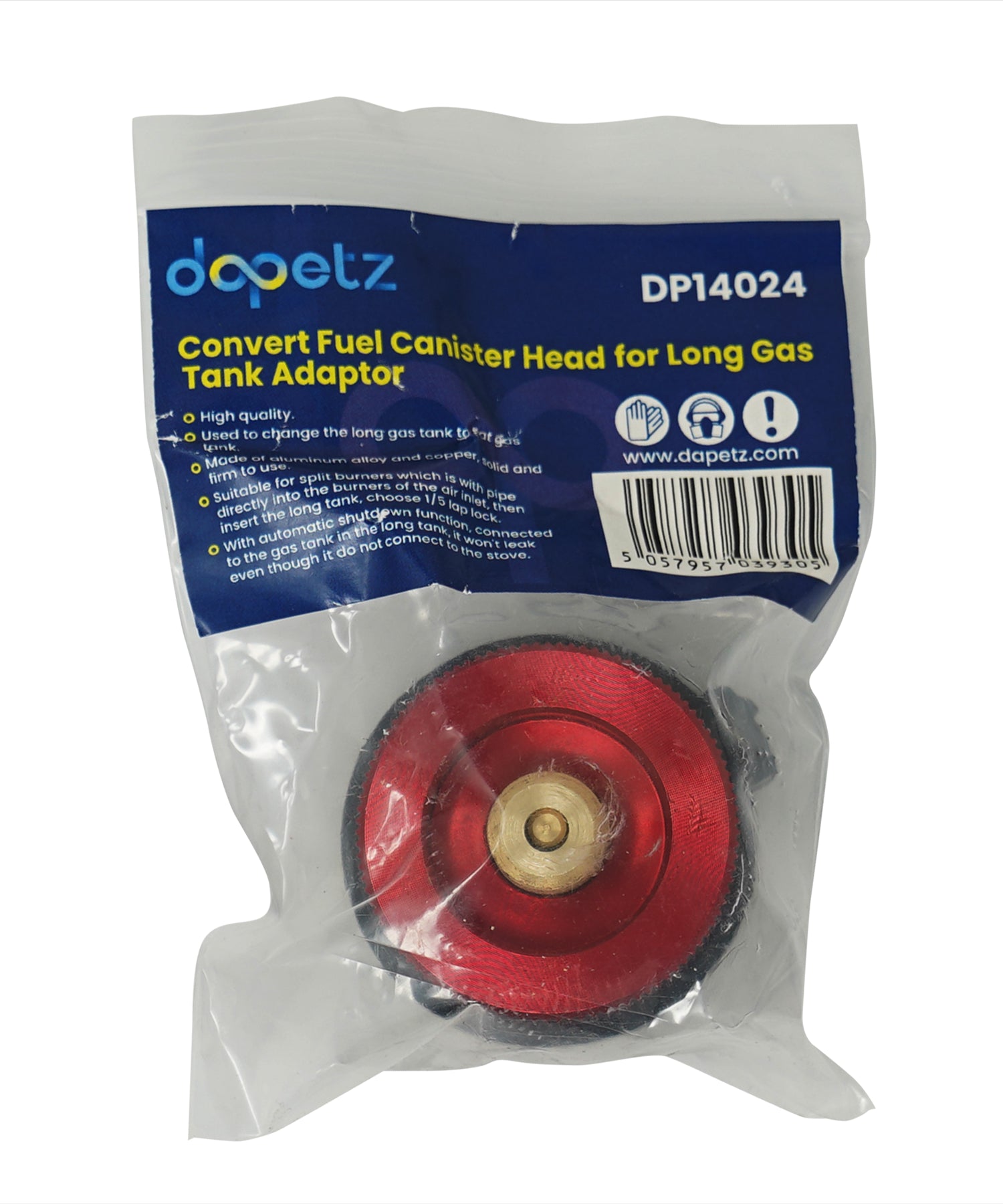 Camping Stove Butane Gas Adapter Convert Fuel Canister Head for Long Gas Tank by Daptez