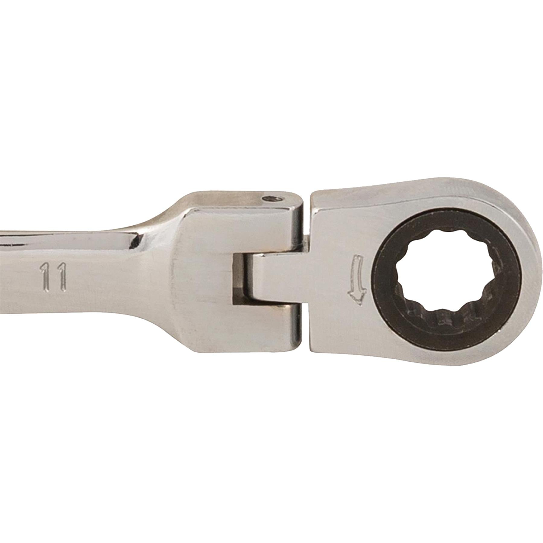 Flexible Head Ratchet Metric Spanner 11mm Open End & Ring Guaranteed By Dapetz