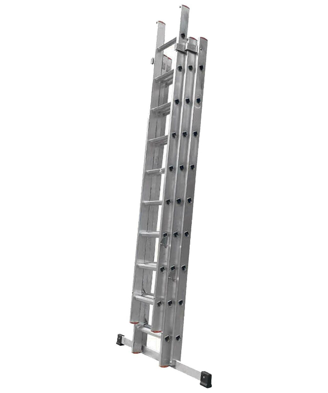 Dapetz 13 Rung Aluminium Extension Ladder 3.5m, Triple Section, Made In Uk