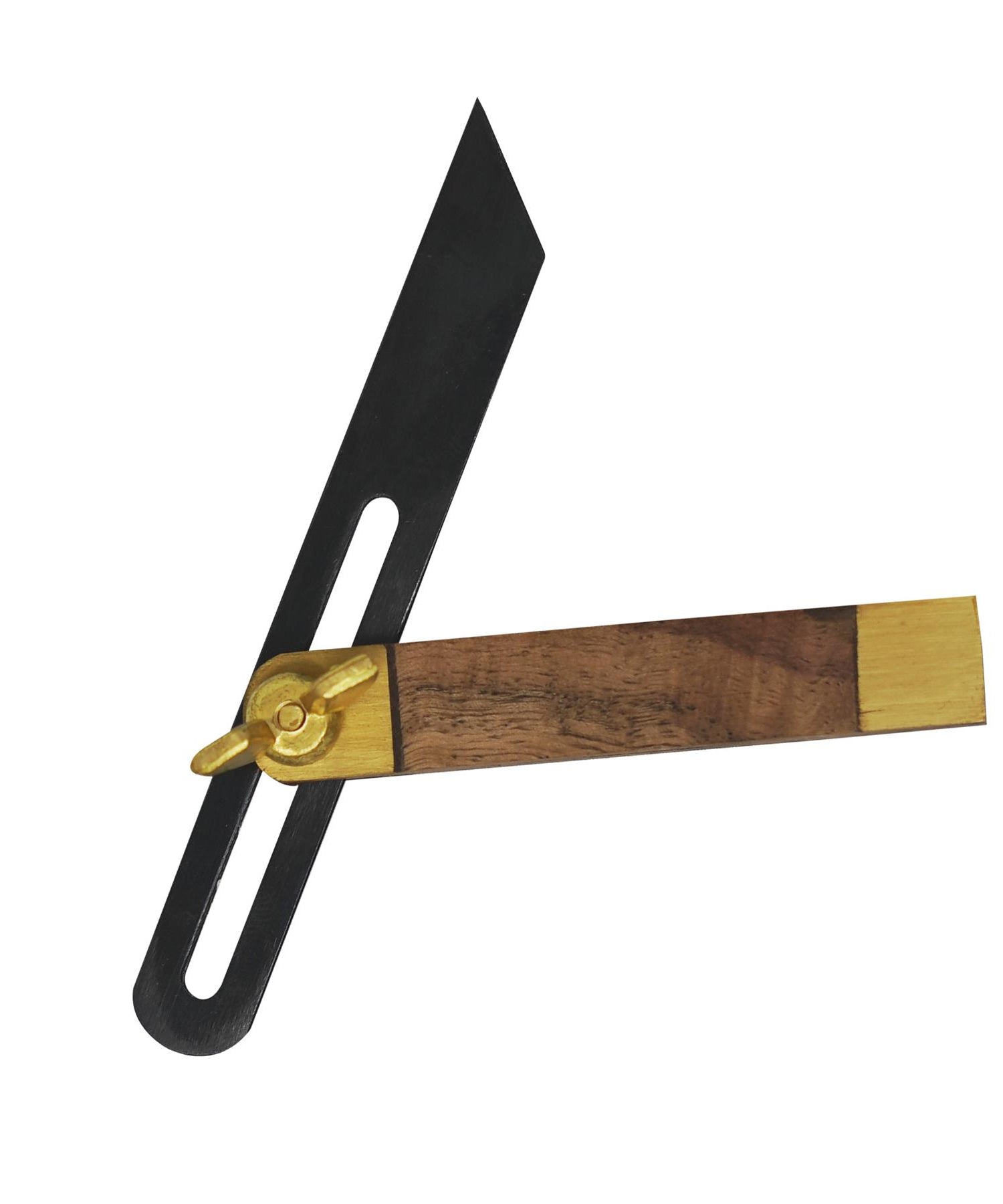 100mm Mini Adjustable Bevel Carpentry Miniature Tools With Solid Brass End Cap by Dapetz