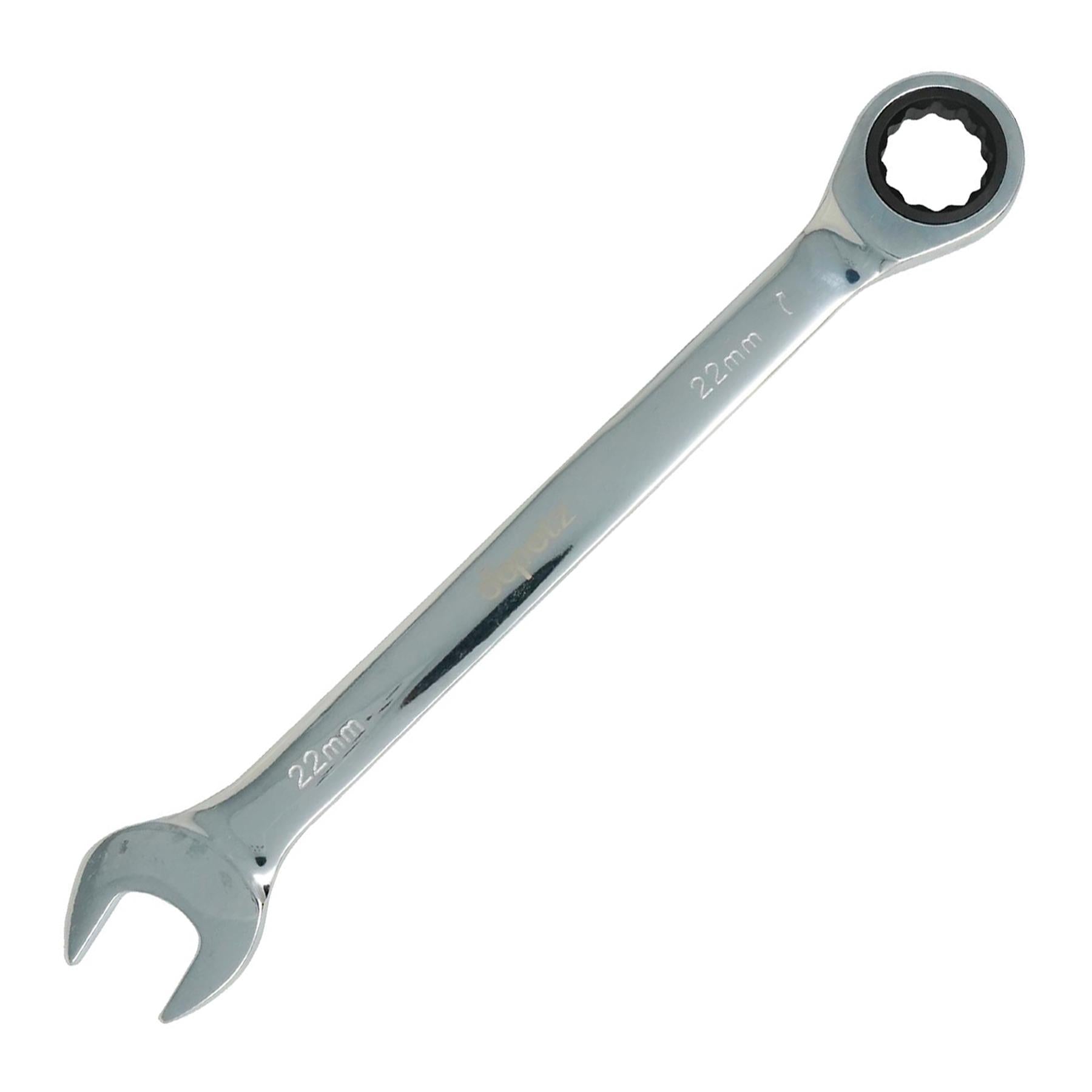 Fixed Head Ratchet Metric Spanner Open End Ring Combination 22mm