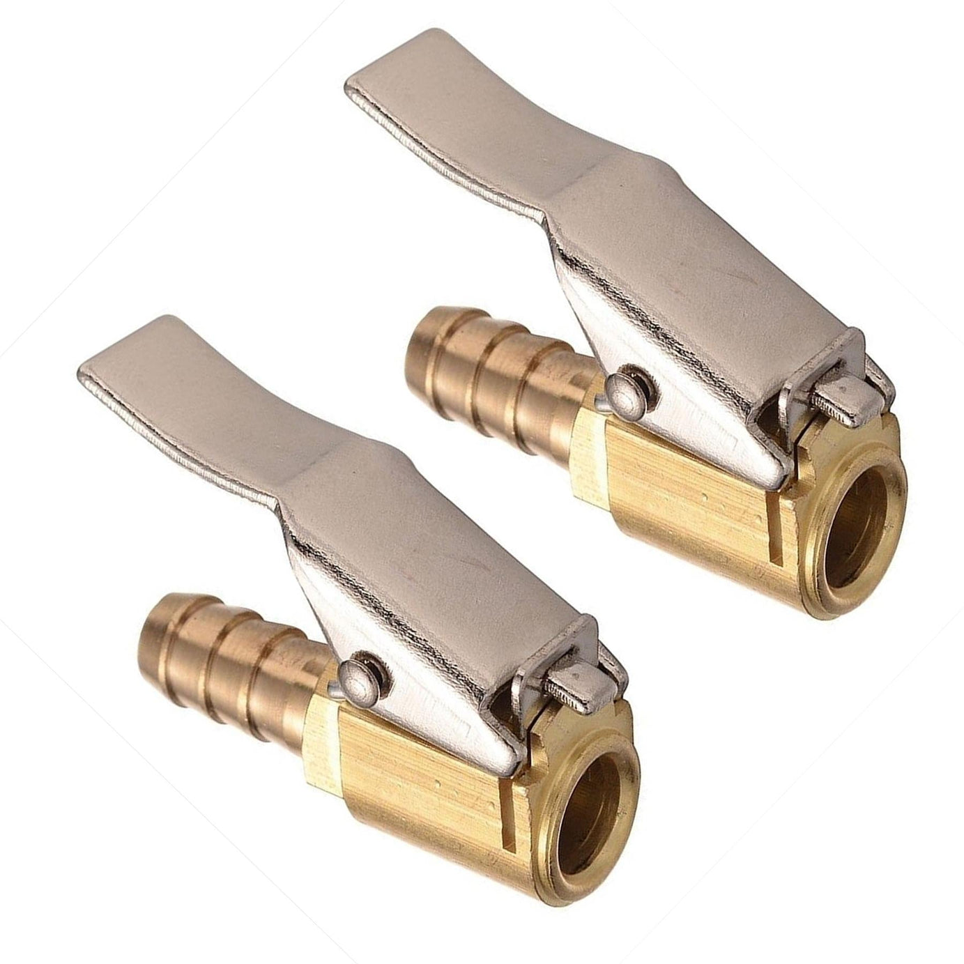 Tyre Valve Air Connector Car Truck Airline Inflator for 8mm Hose Brass lock Clip