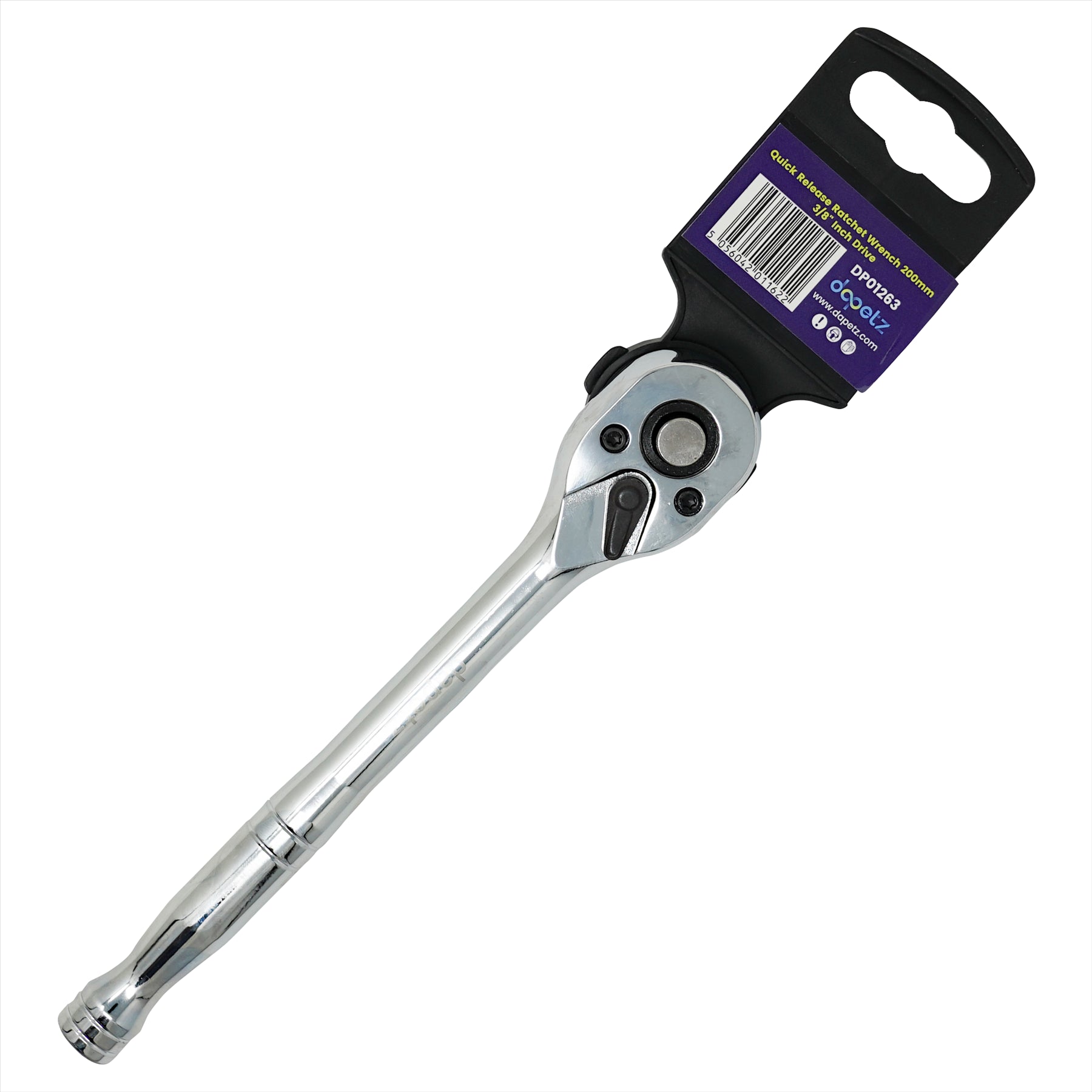 Quick Release Ratchet Wrench 200mm 3/8" Inch Drive With Warranty Crv By Dapetz