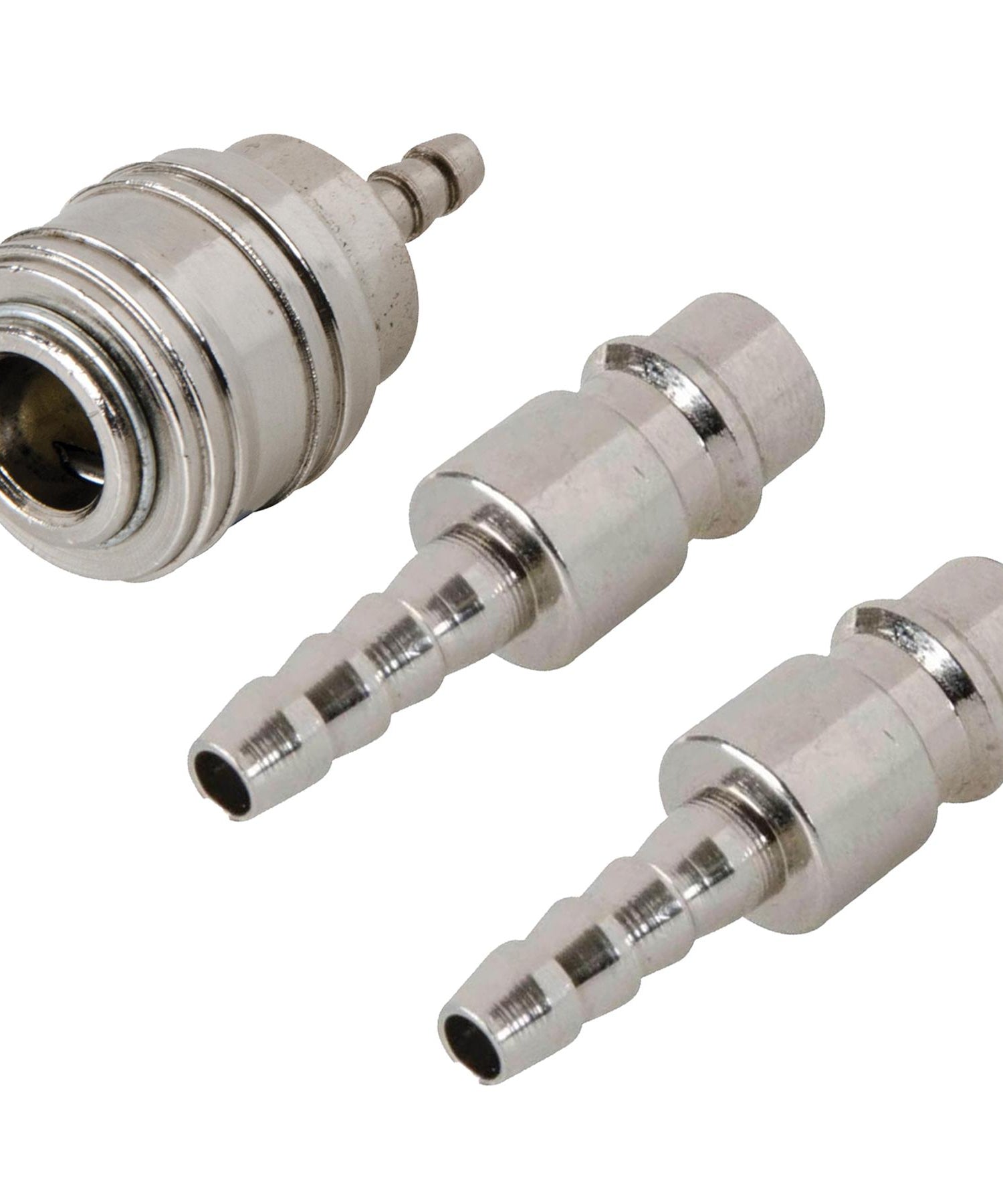 3Pc Euro Air Line Hose Fitting Connector Quick Release Coupler Barb Bayonet 6mm