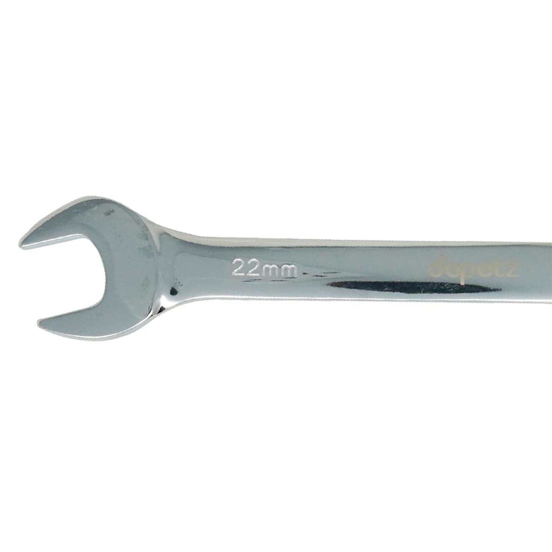 Fixed Head Ratchet Metric Spanner Open End Ring Combination 22mm