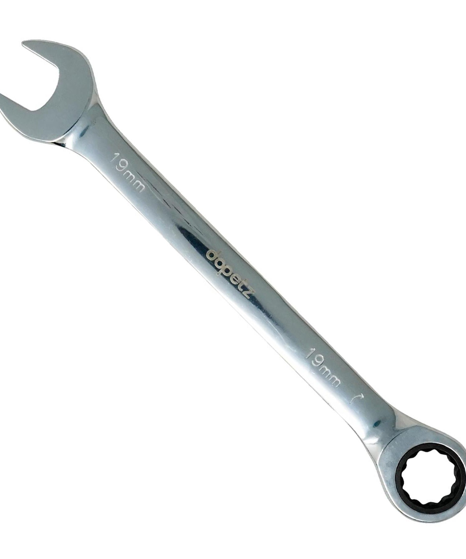 Fixed Head Ratchet Metric Spanner Open End Ring Combination 19mm